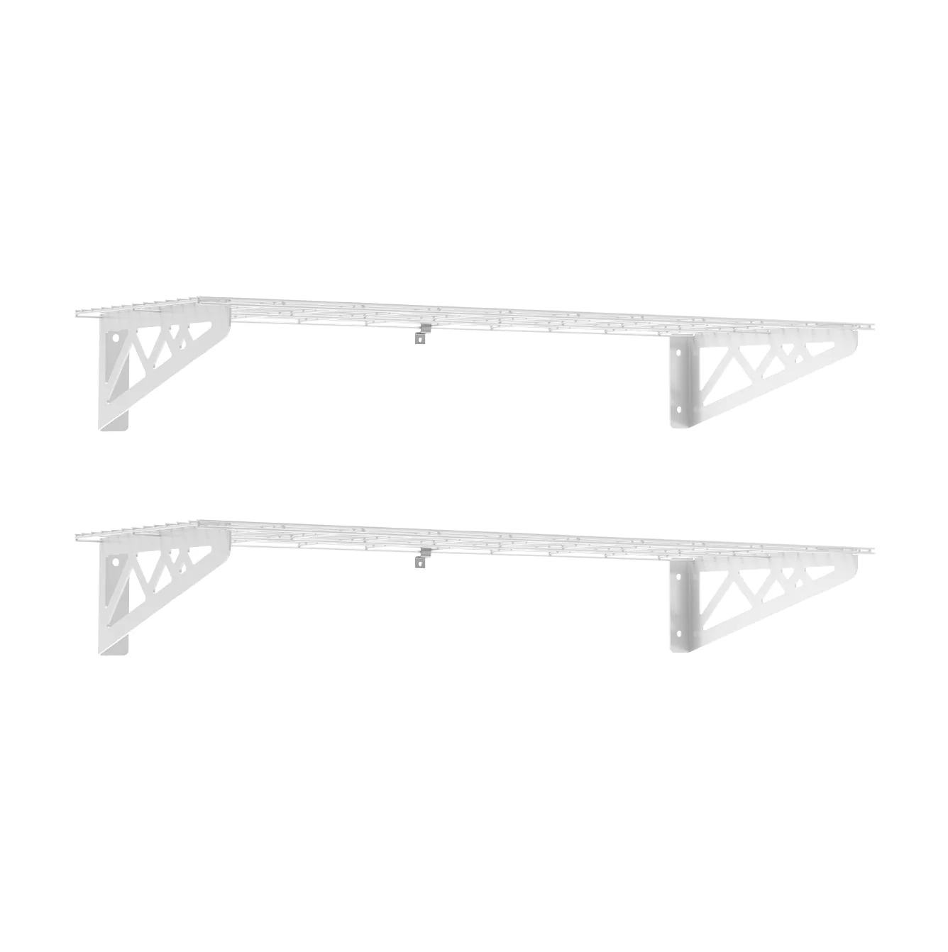 12" x 36" Wall Shelves (Two Pack with Hooks) - Image 4