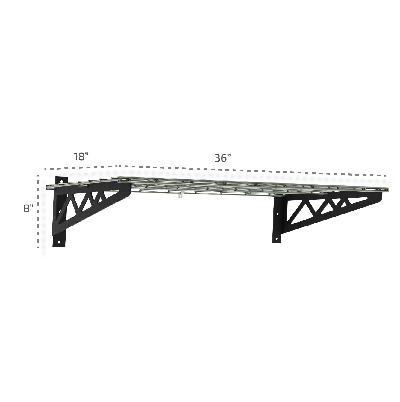 18" x 36" Wall Shelves (Two Pack with Hooks) - Image 7