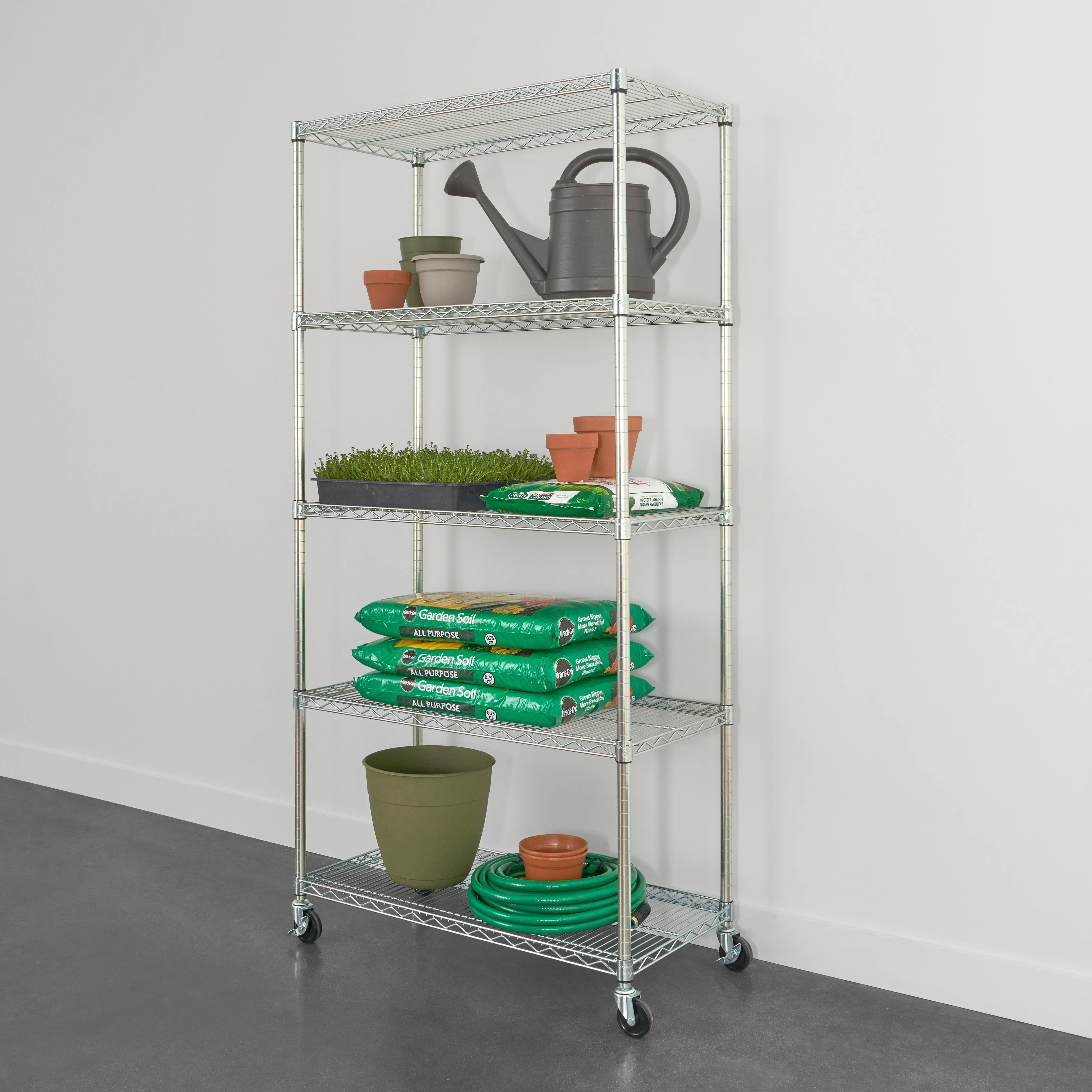 18" x 36" x 72" 5-Tier Wire Rack - Image 3