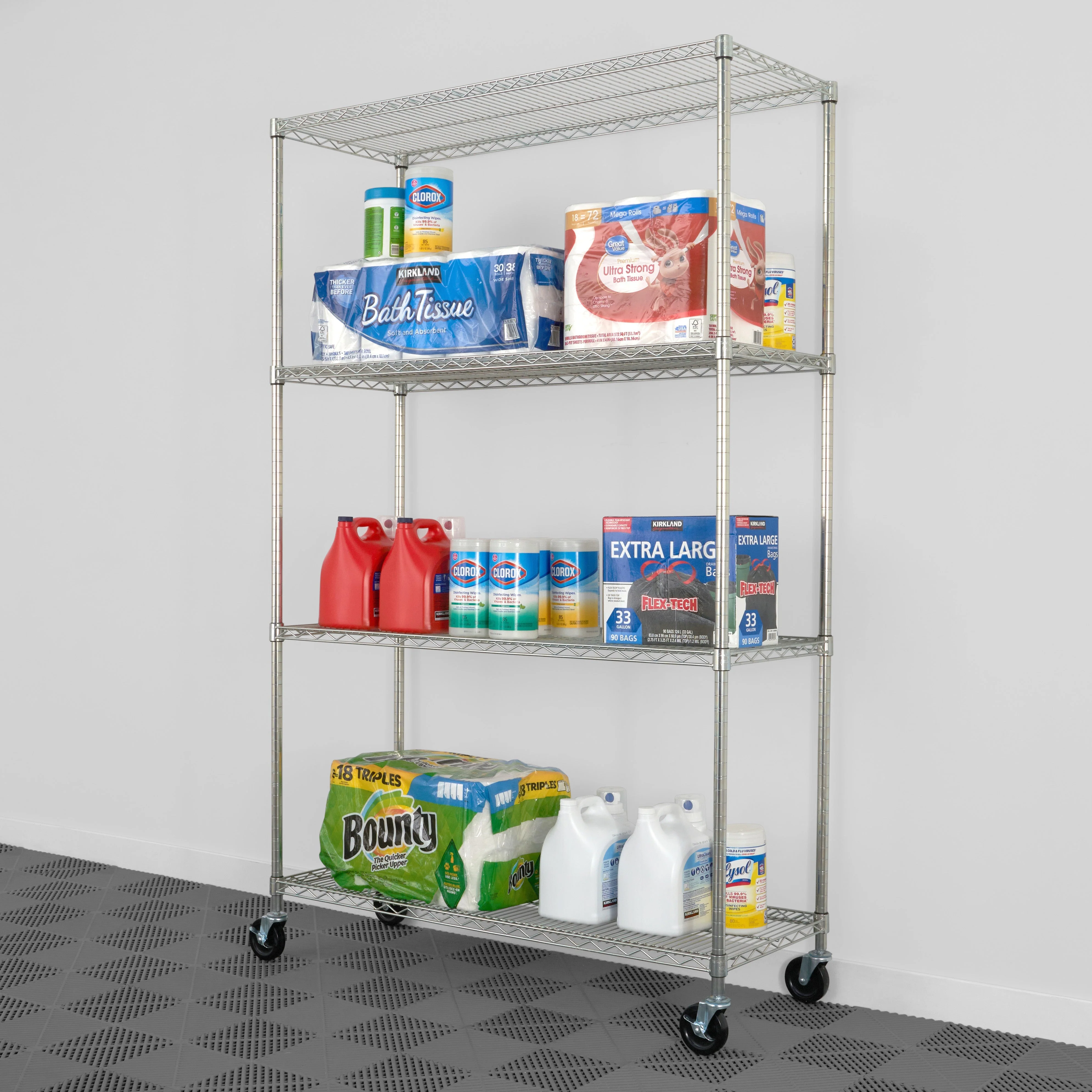 18" x 48" x 72" 4-Tier Wire Rack - Image 2