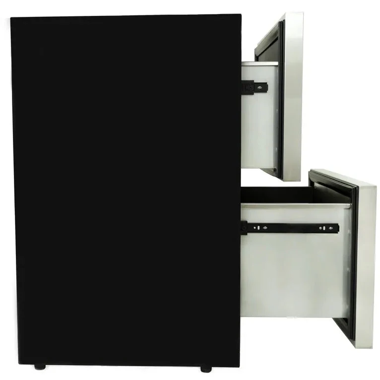 Blaze 24 Inch Built-In Double Drawer Outdoor Refrigerator with 5.1 Cu. Ft. Capacity, 154 Can Capacity - BLZ-SSRF-DBDR5.1 - Image 2
