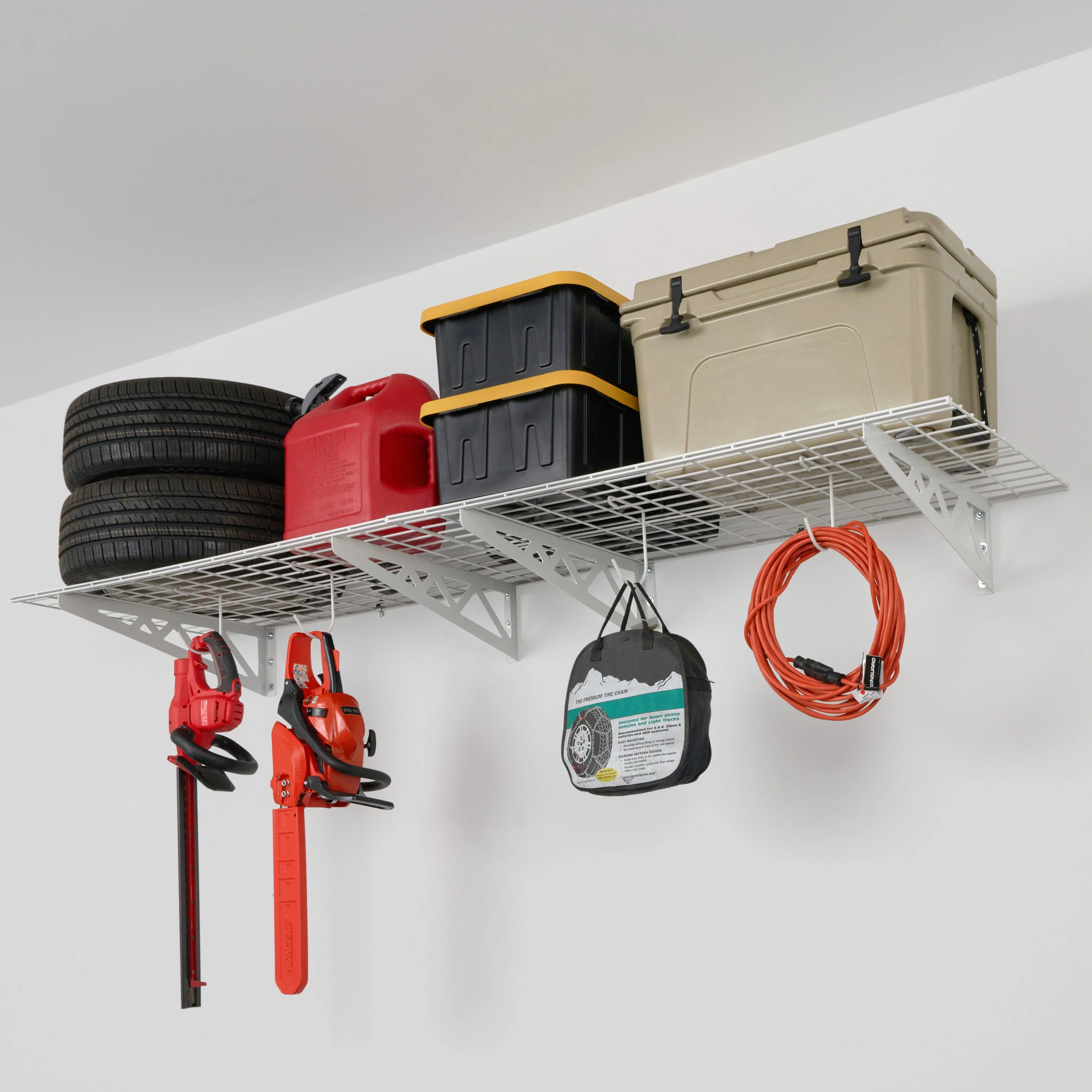 24" x 48" Wall Shelves (Two Pack with Hooks) - Image 5