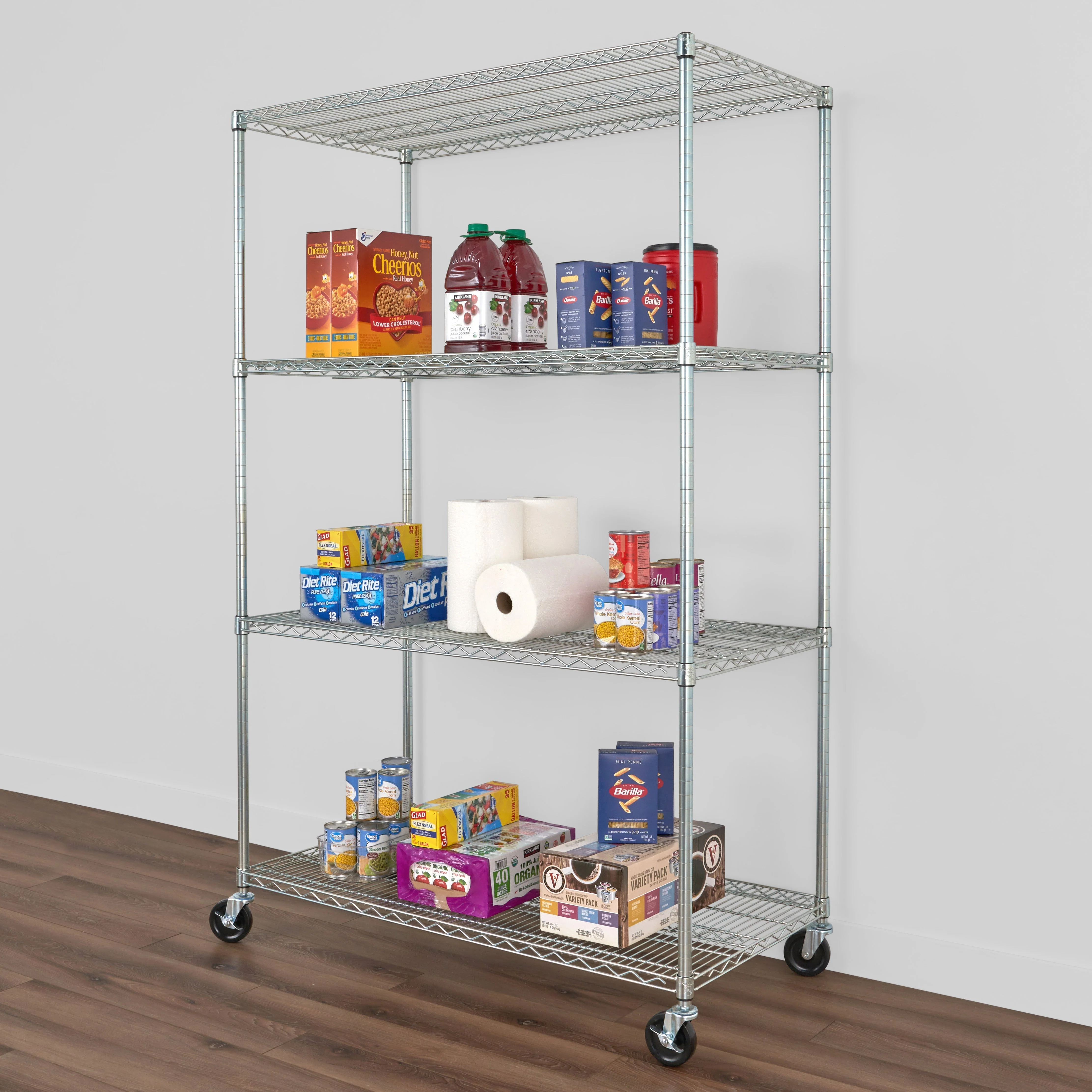 24" x 48" x 72" 4-Tier Wire Rack - Image 3