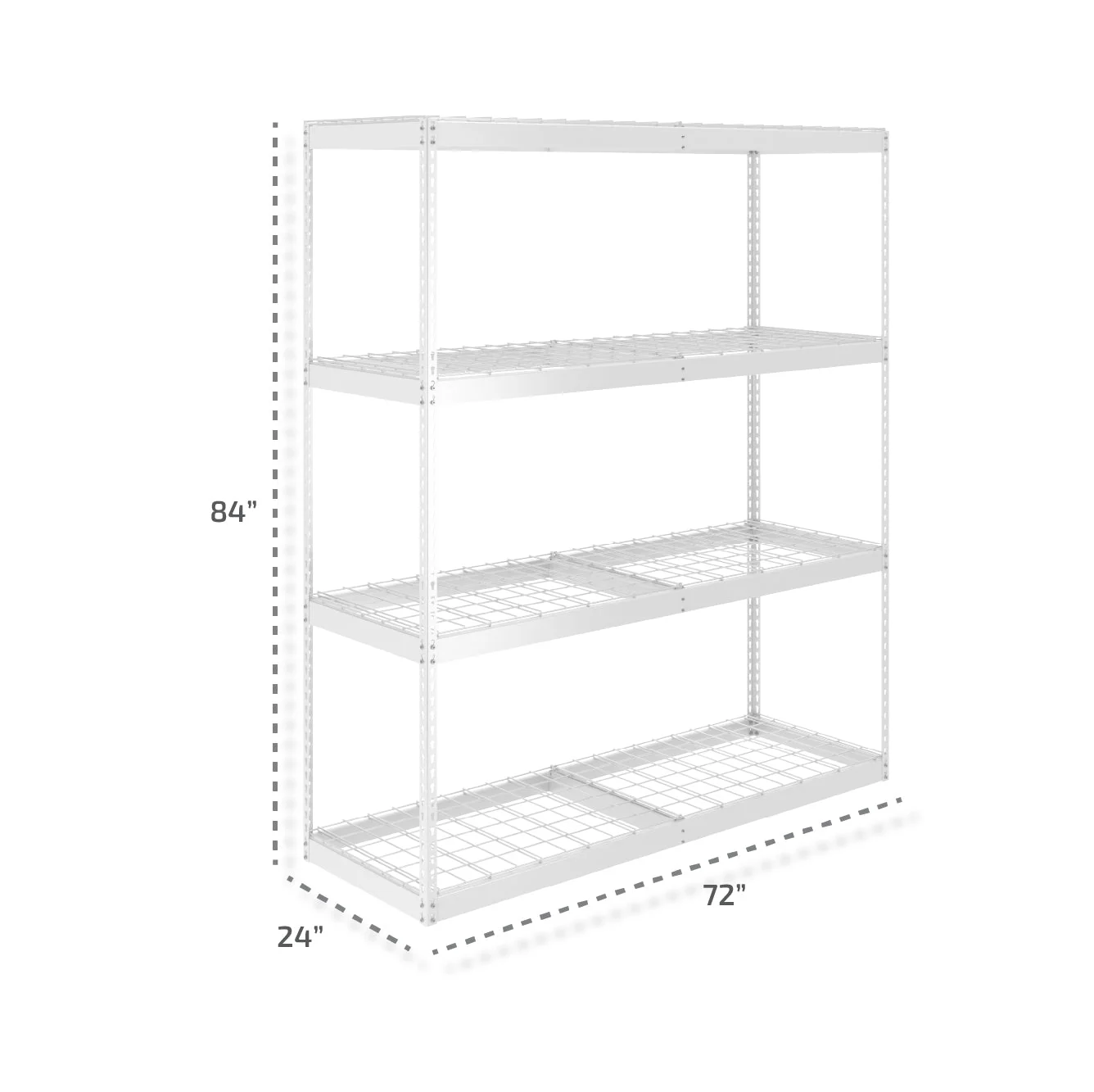 24" x 72" x 84" Heavy-Duty Garage Shelving - Image 7