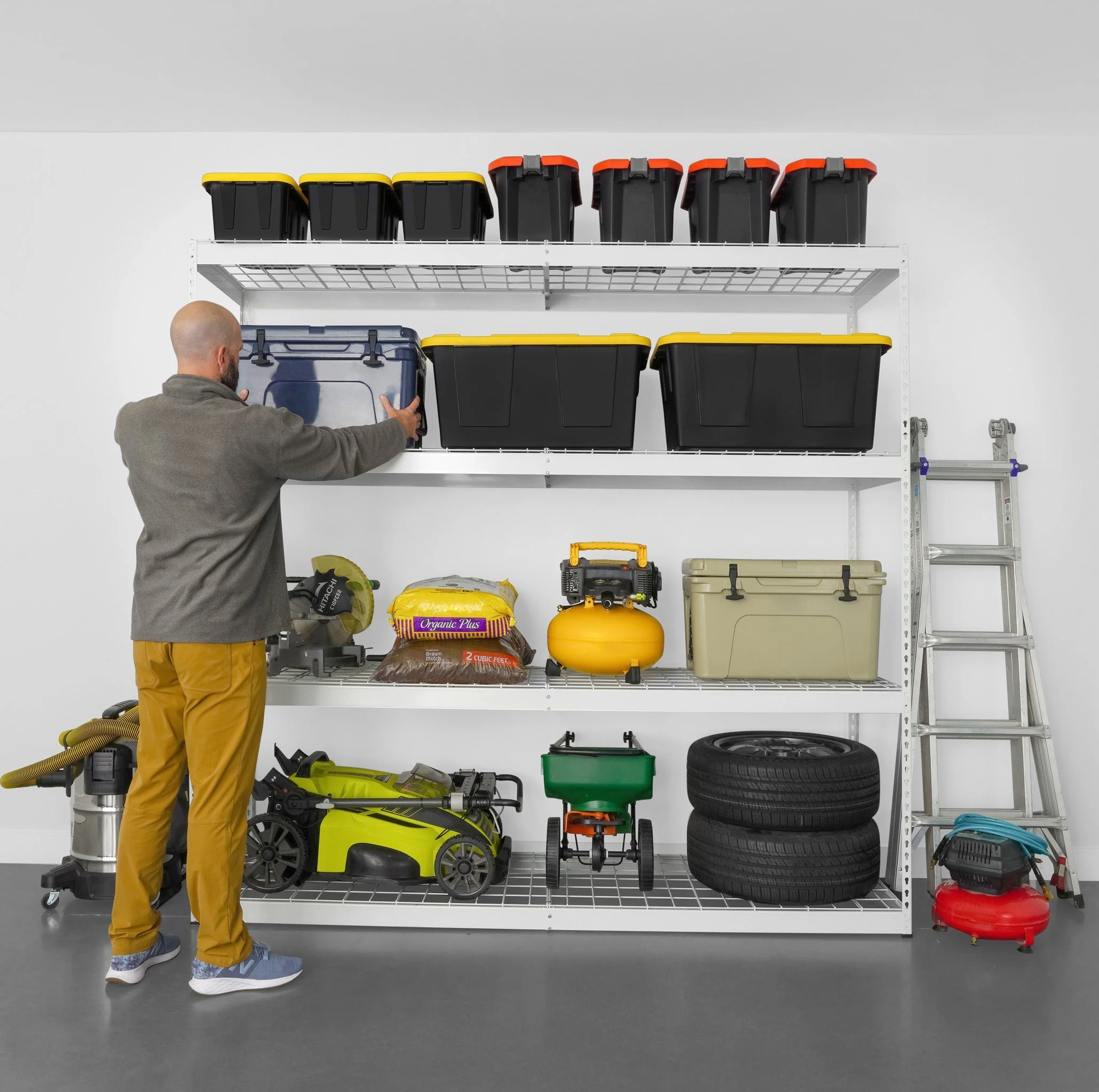 24" x 92" x 84" Heavy-Duty Garage Shelving - Image 2