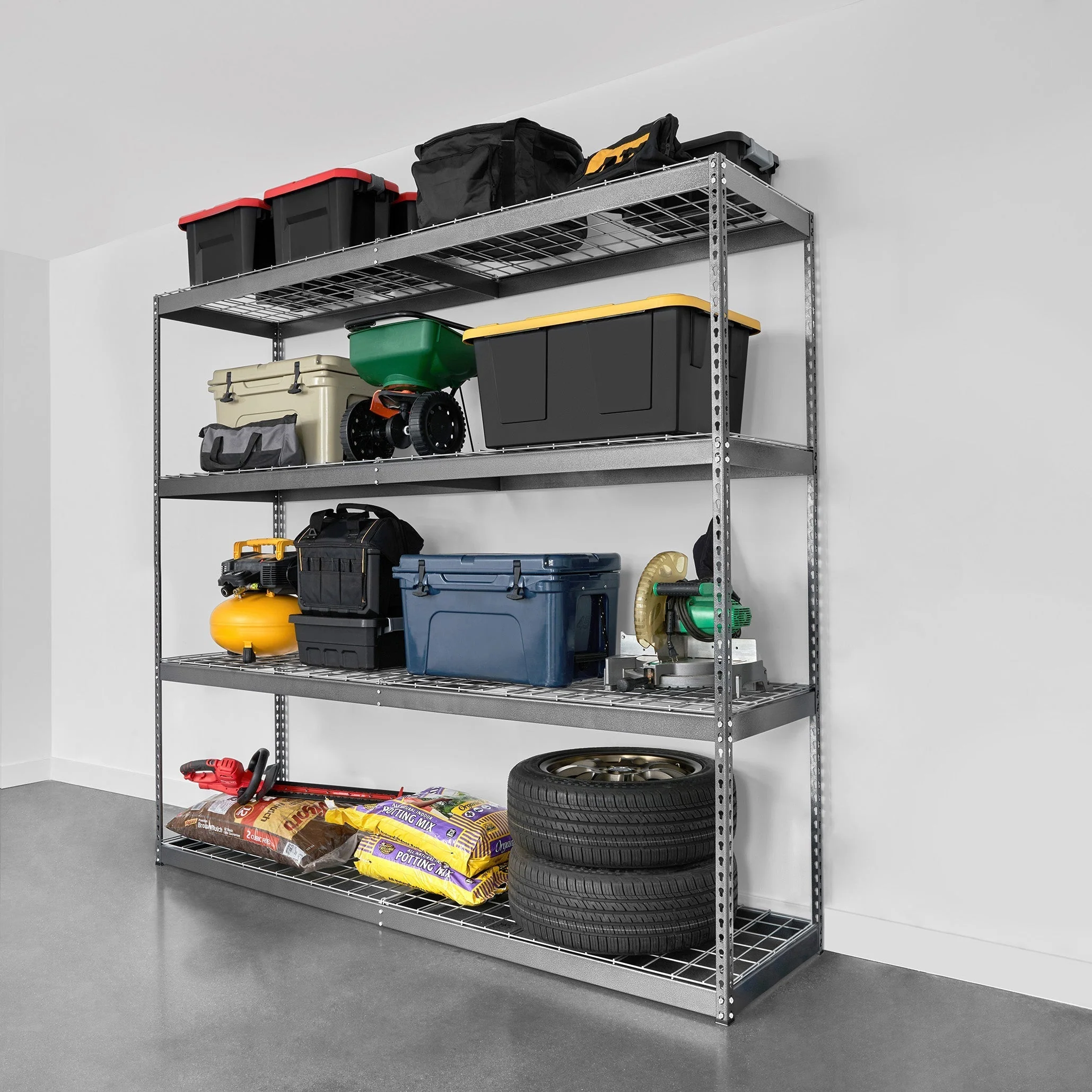24" x 92" x 84" Heavy-Duty Garage Shelving - Image 5