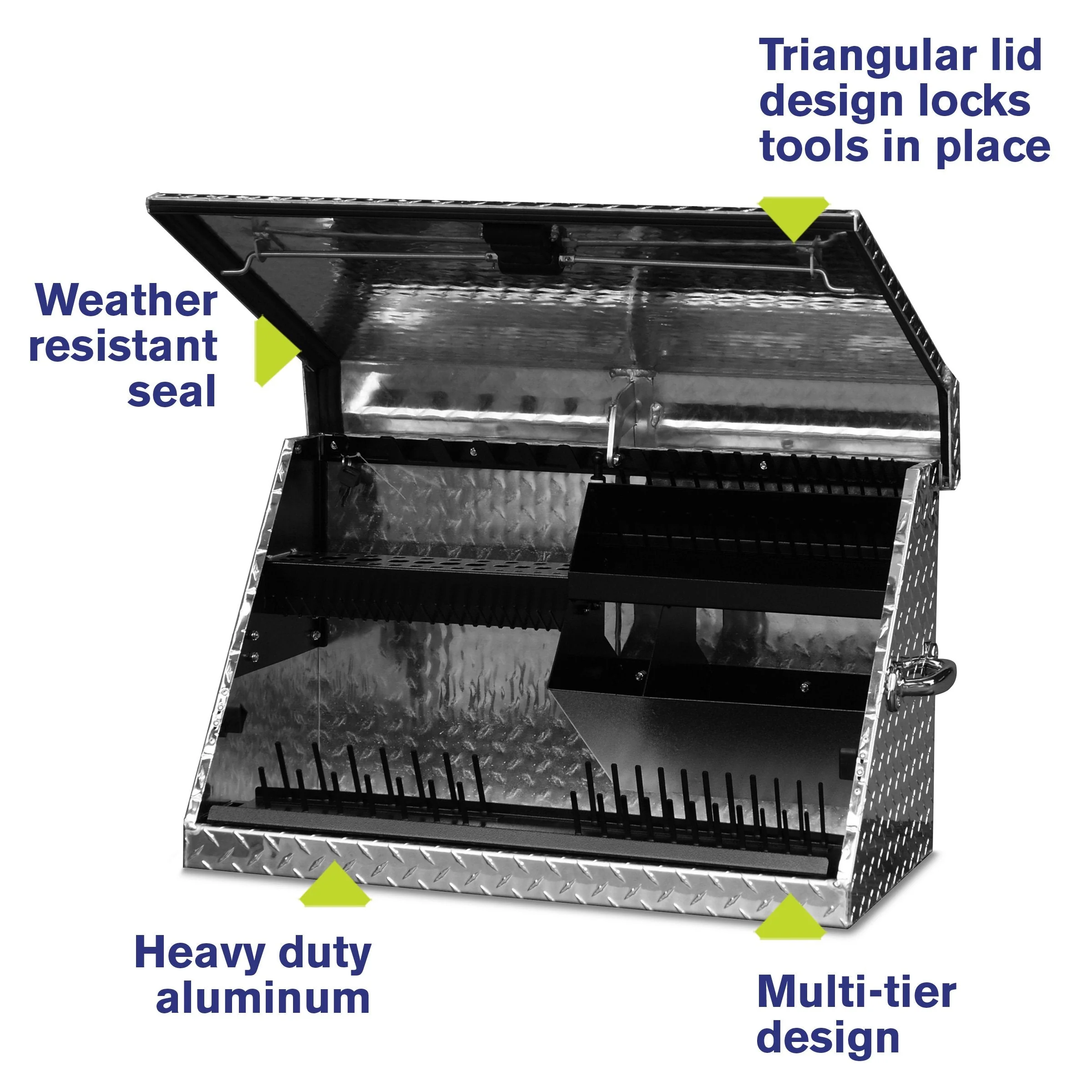 Montezuma 30 x 15 in. Aluminum Triangle™ Toolbox - Image 2