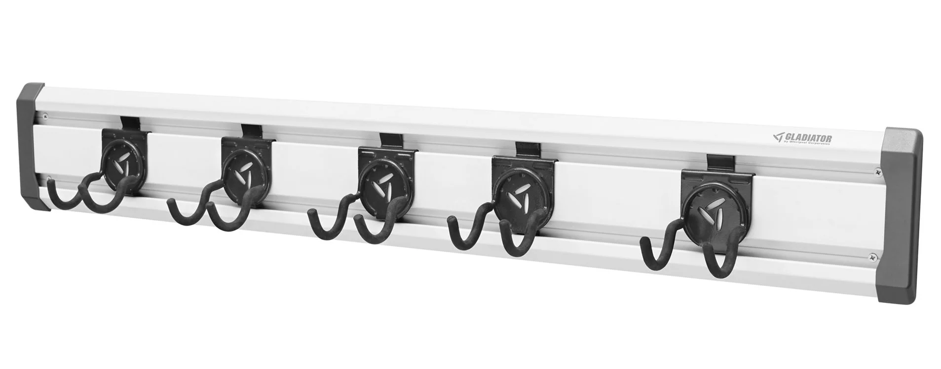 Gladiator 32 in. L GearTrack Garage Track Storage System with 5-Hooks - Image 2