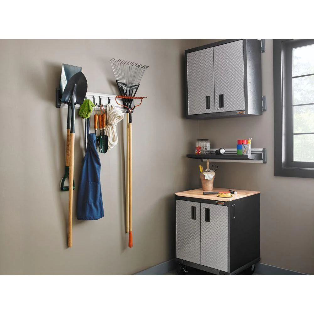 Gladiator 32 in. L GearTrack Garage Track Storage System with 6-Hooks - Image 3