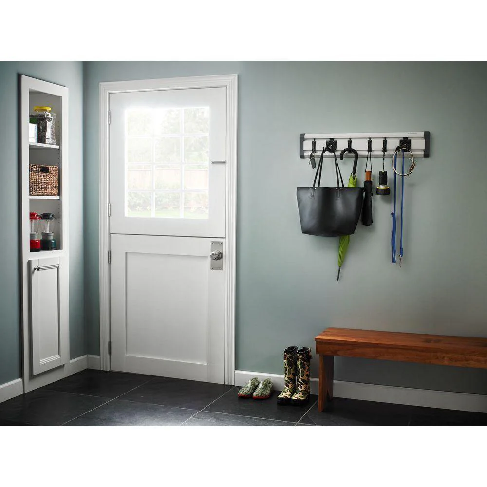 Gladiator 32 in. L GearTrack Garage Track Storage System with 6-Hooks - Image 5