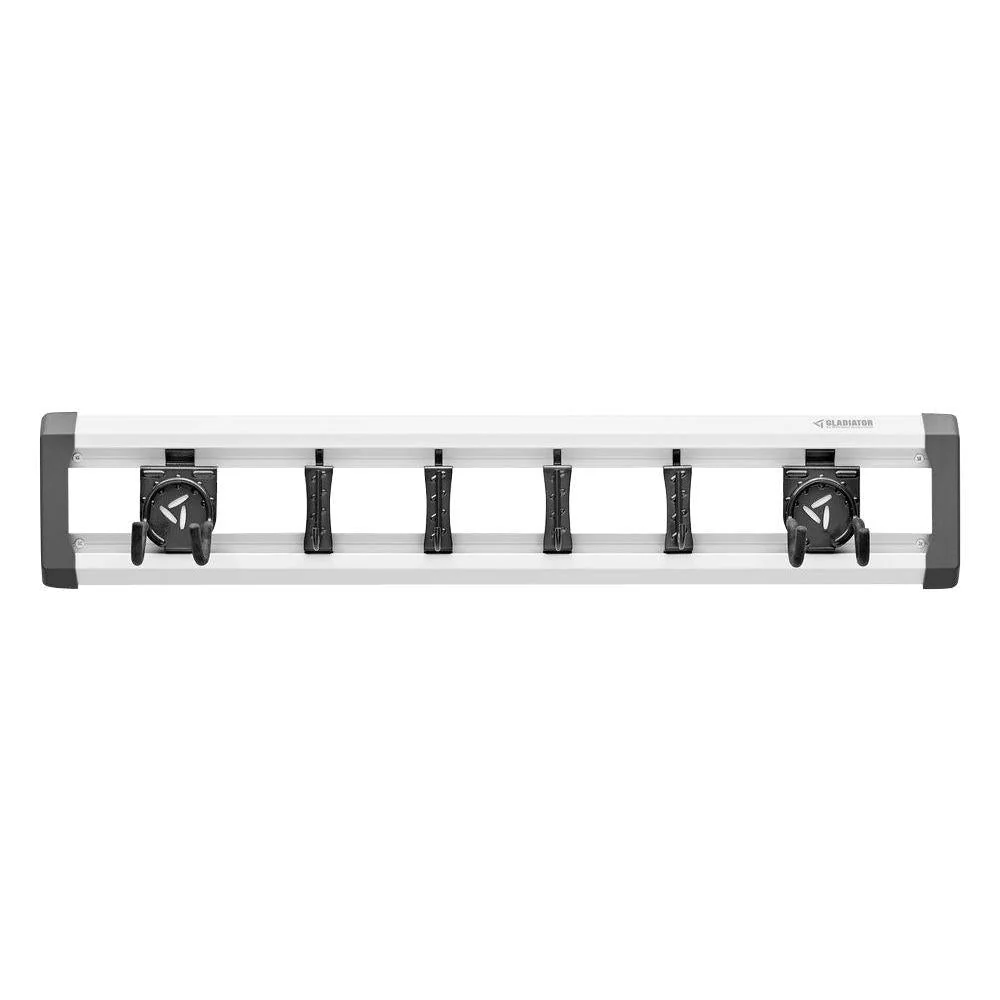 Gladiator 32 in. L GearTrack Garage Track Storage System with 6-Hooks - Image 9