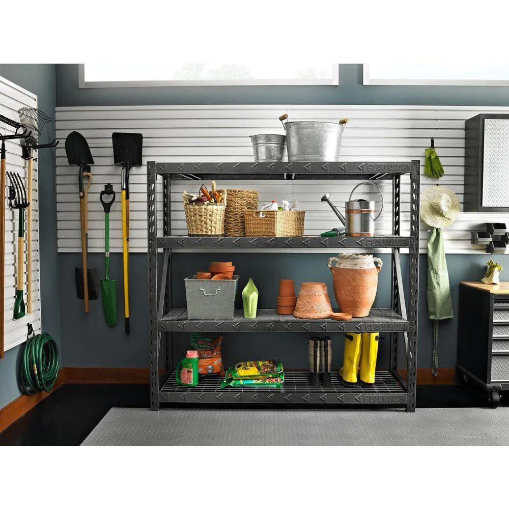 Gladiator 4-Tier Welded Steel Garage Storage Shelving Unit - GARS774XEG - Image 2