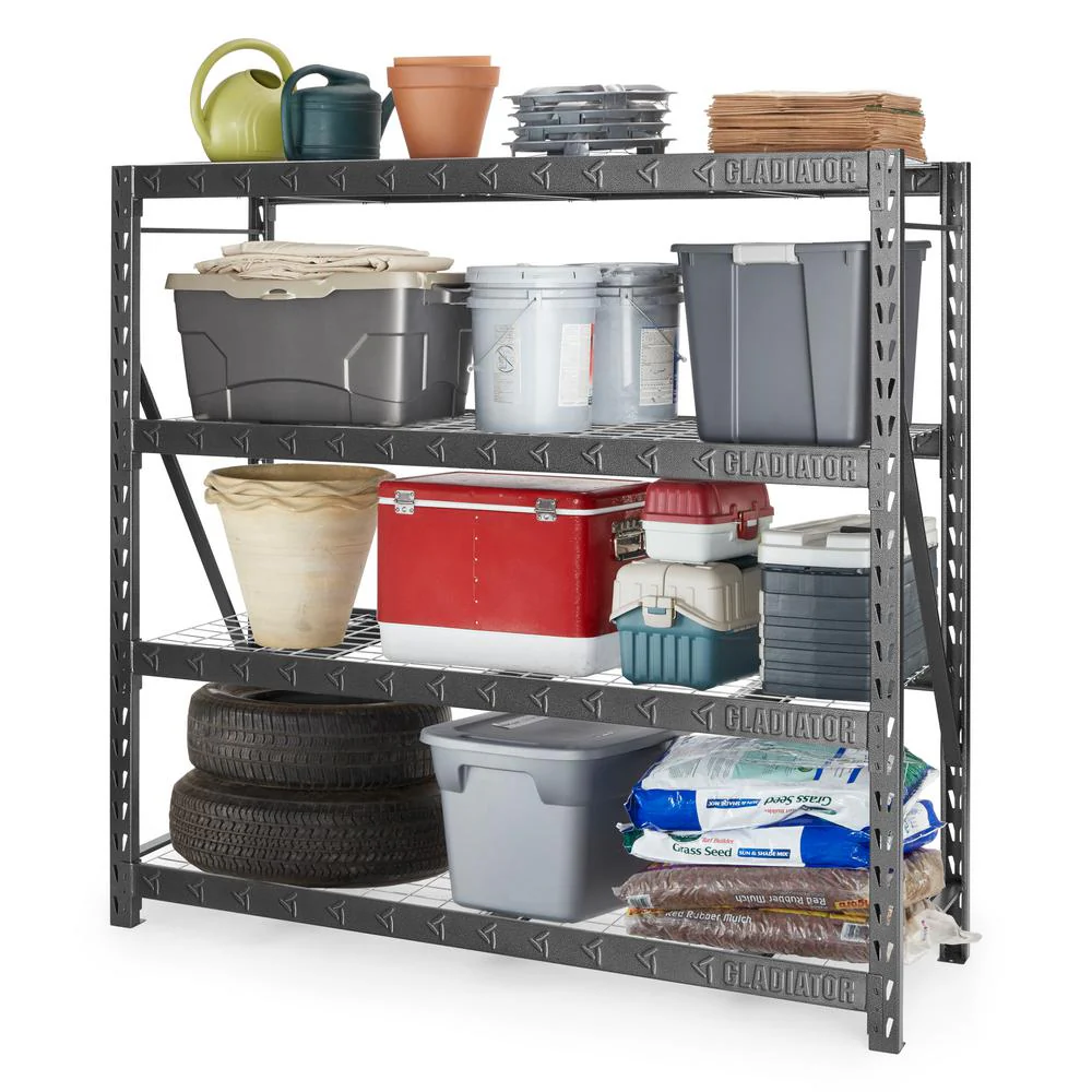 Gladiator 4-Tier Welded Steel Garage Storage Shelving Unit - GARS774XEG - Image 4