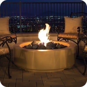 American Fyre Designs 48 Inch Louvre Round Firepit
