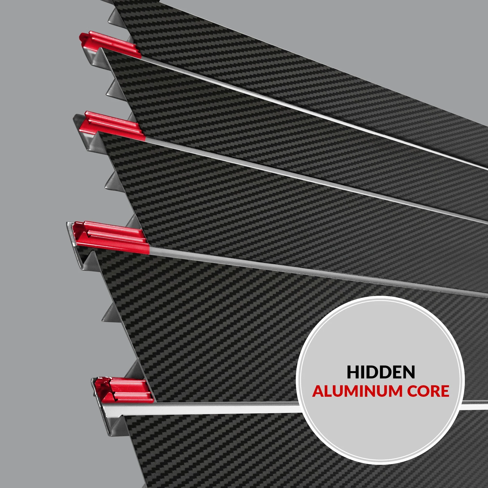 Proslat 8 ft. x 4 ft. PROCORE+ Carbon Fiber PVC Slatwall - 2 Pack 64 sq ft - Image 5