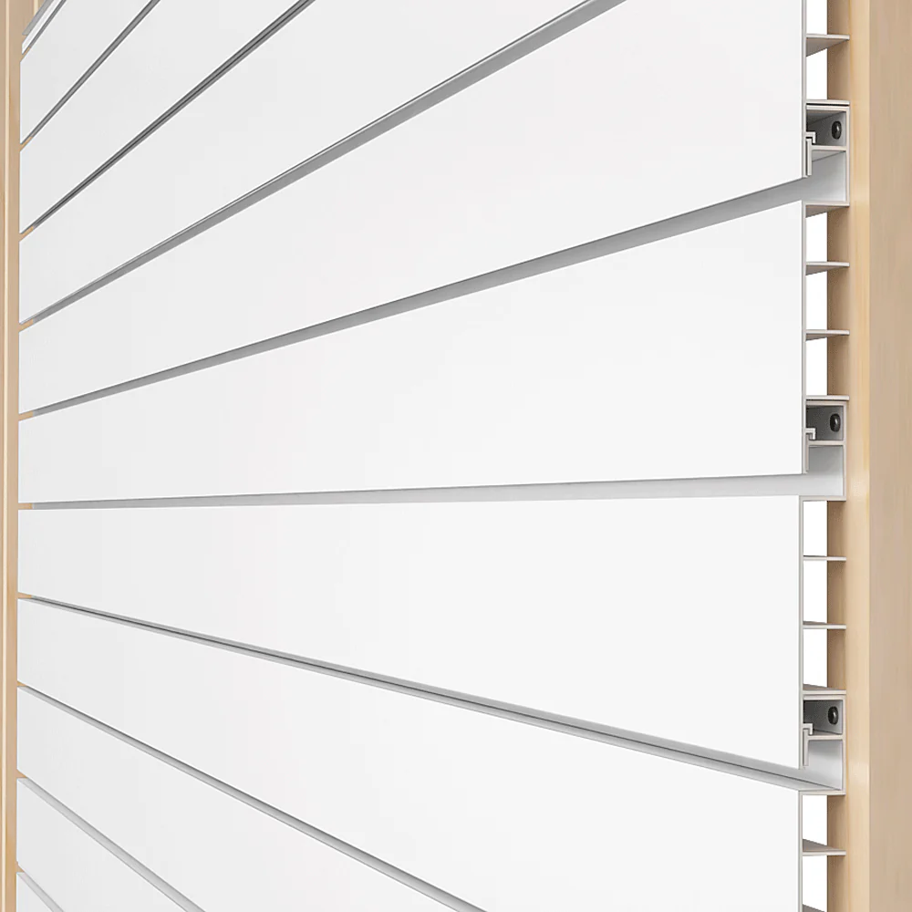 Proslat 8 ft. x 4 ft. PVC Slatwall - 2 pack 64 sq ft - Image 18