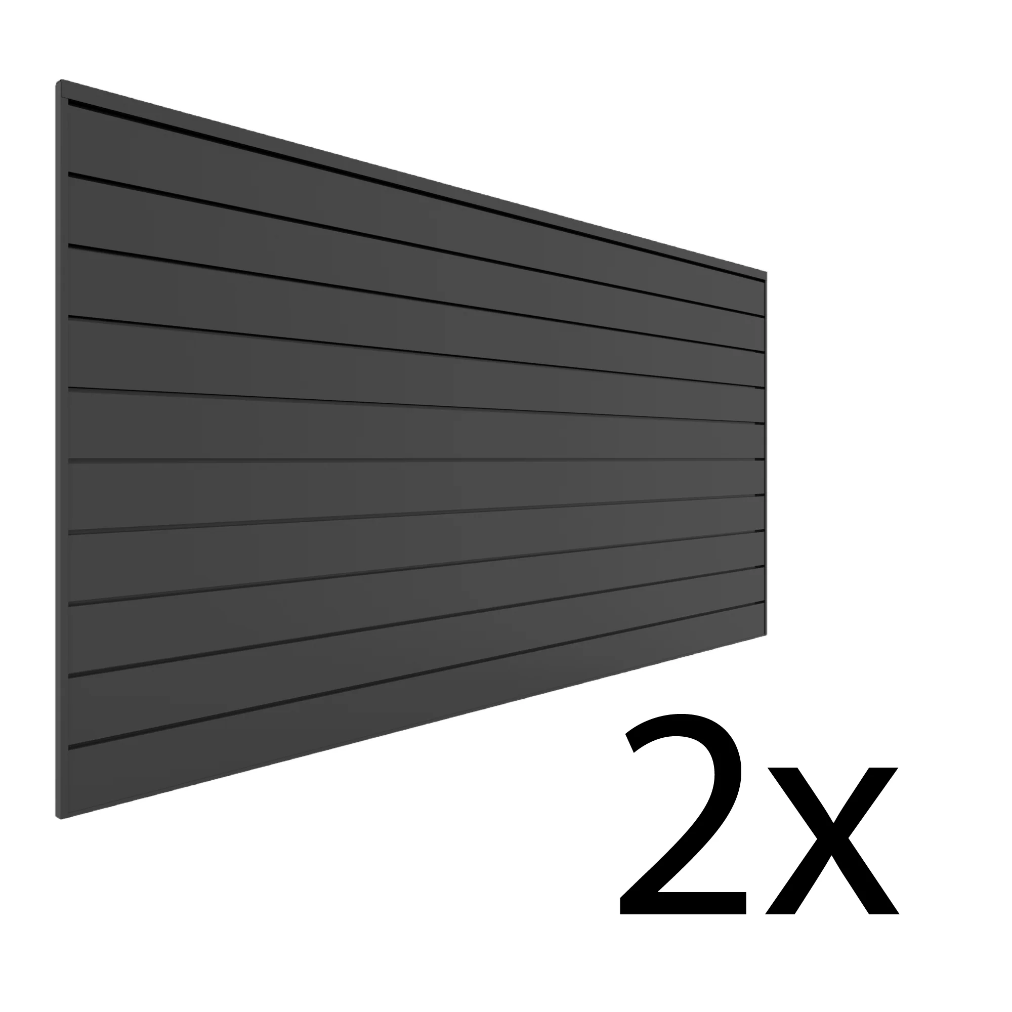 Proslat 8 ft. x 4 ft. PVC Slatwall - 2 pack 64 sq ft - Image 2