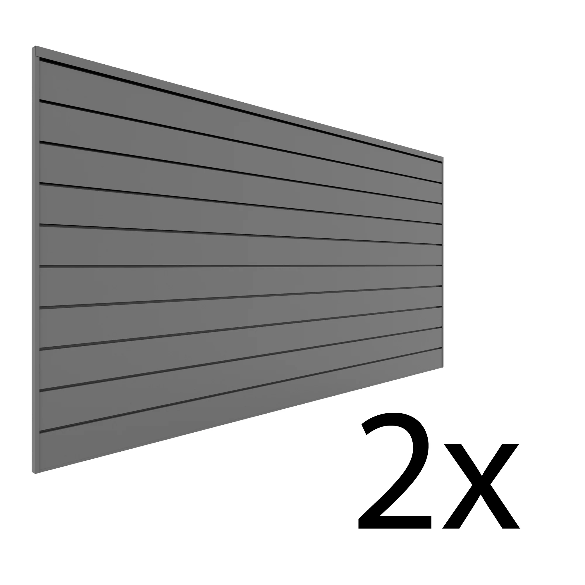 Proslat 8 ft. x 4 ft. PVC Slatwall - 2 pack 64 sq ft - Image 3