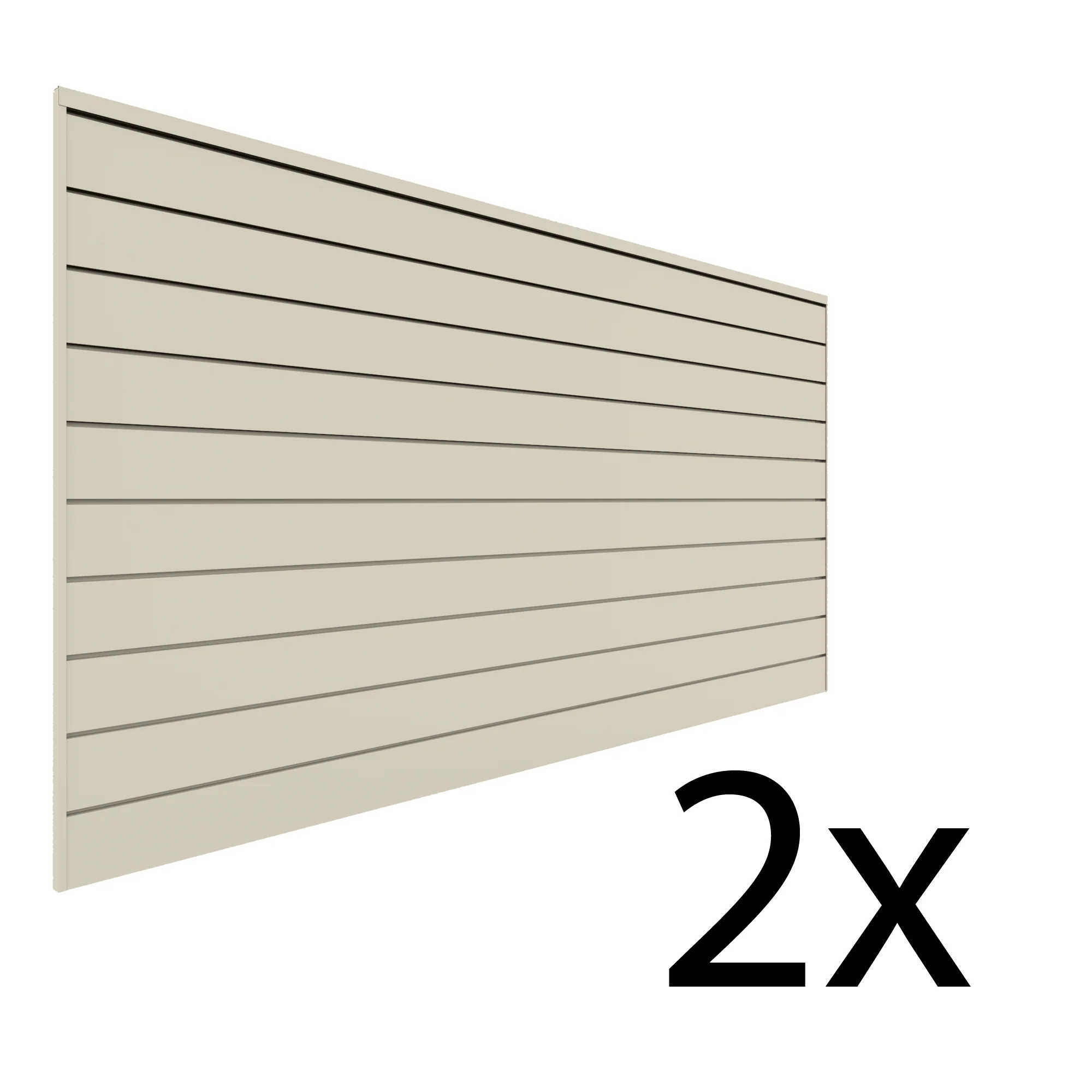 Proslat 8 ft. x 4 ft. PVC Slatwall - 2 pack 64 sq ft - Image 4