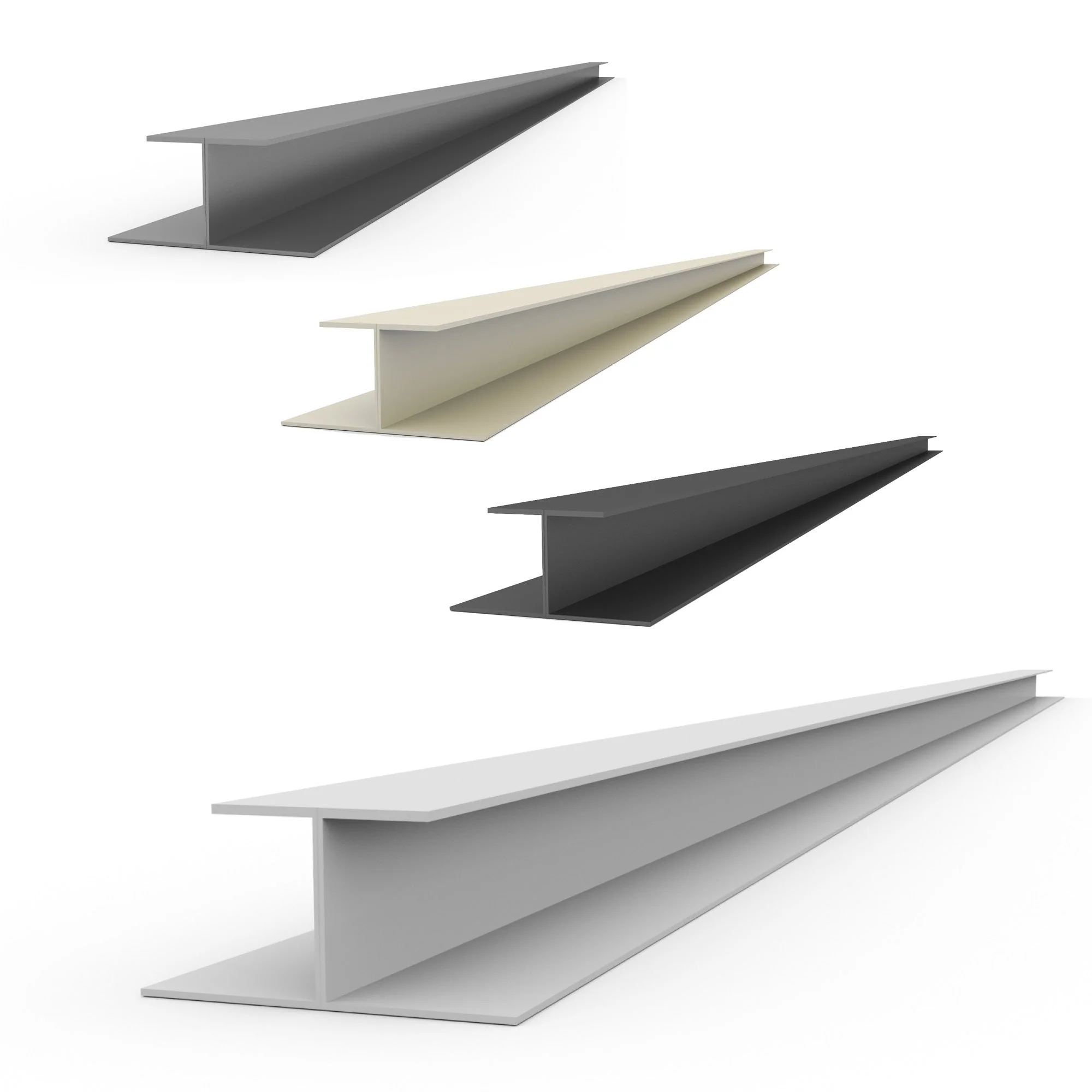 Proslat 8 ft. PVC H Trim Pack