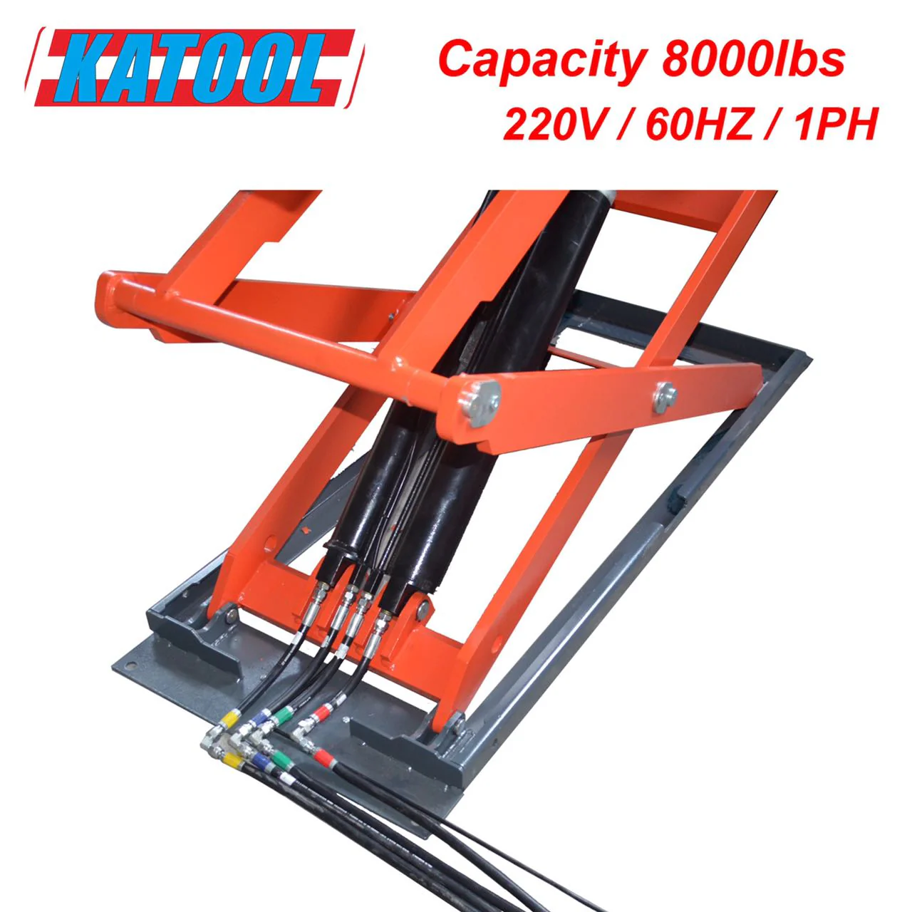 Katool KT-X95 8,000 lb Full Rise Scissor Lift Flush-Mount Automotive - Image 5