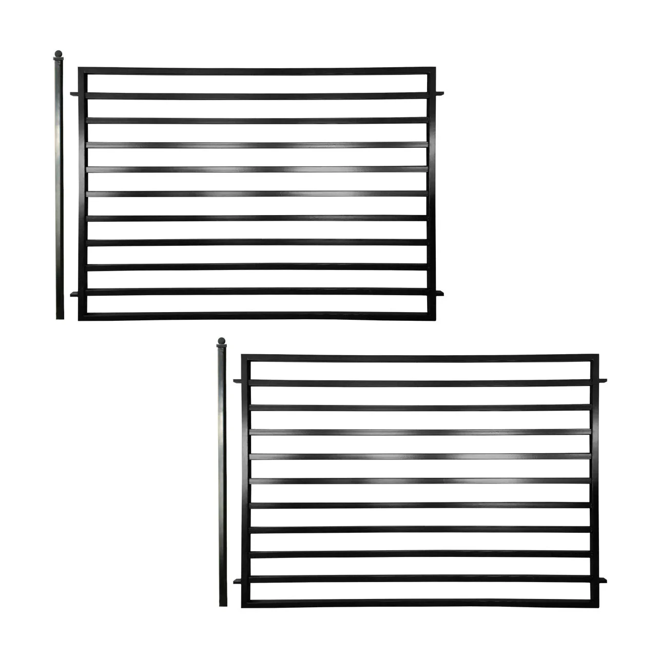 Aleko 2-Panel Fence Kit – MILAN Style – 8x5 ft. Each - 2FENCEMIL-AP