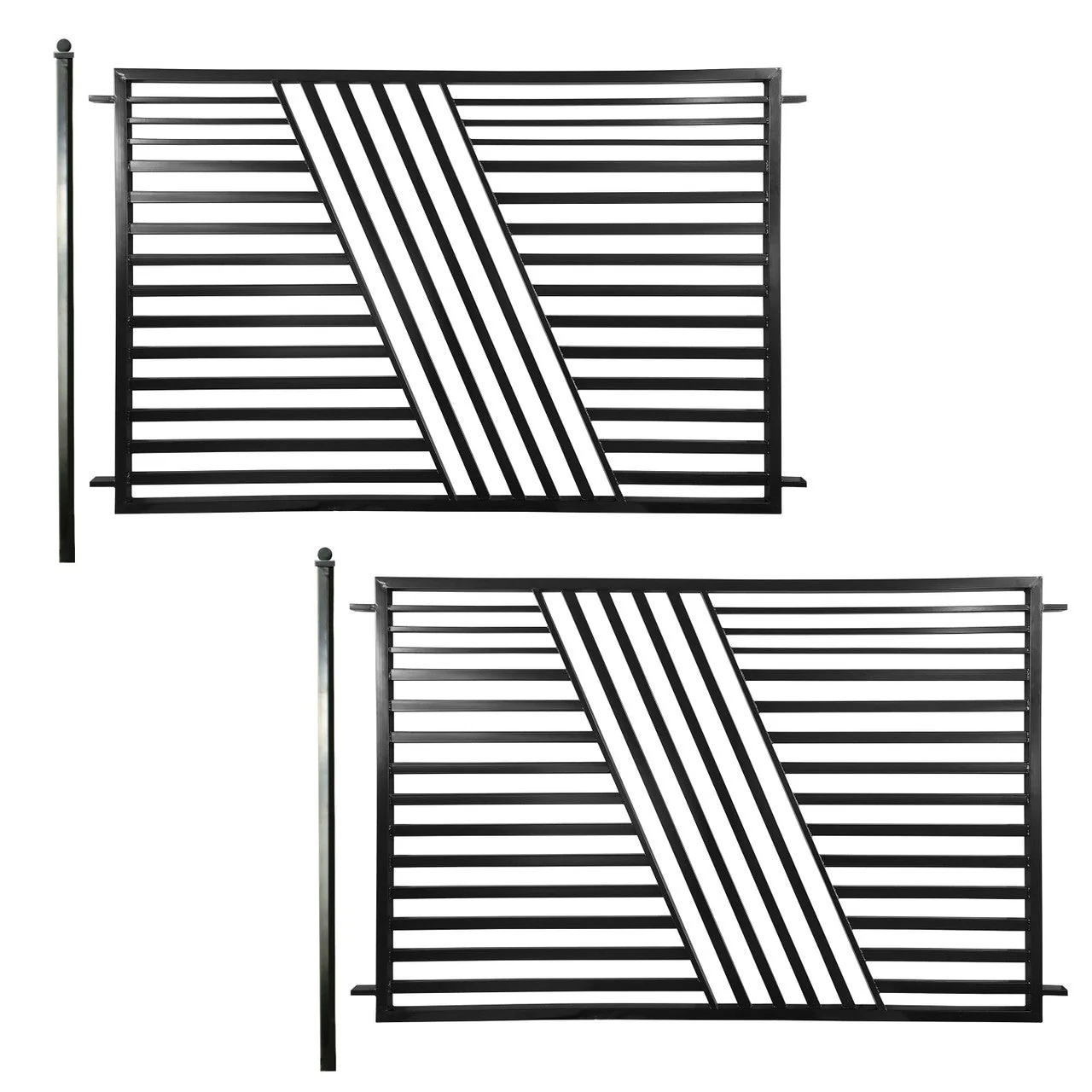 Aleko 2-Panel Fence Kit – SOFIA Style – 8x5 ft. Each - 2FENCESOF-AP
