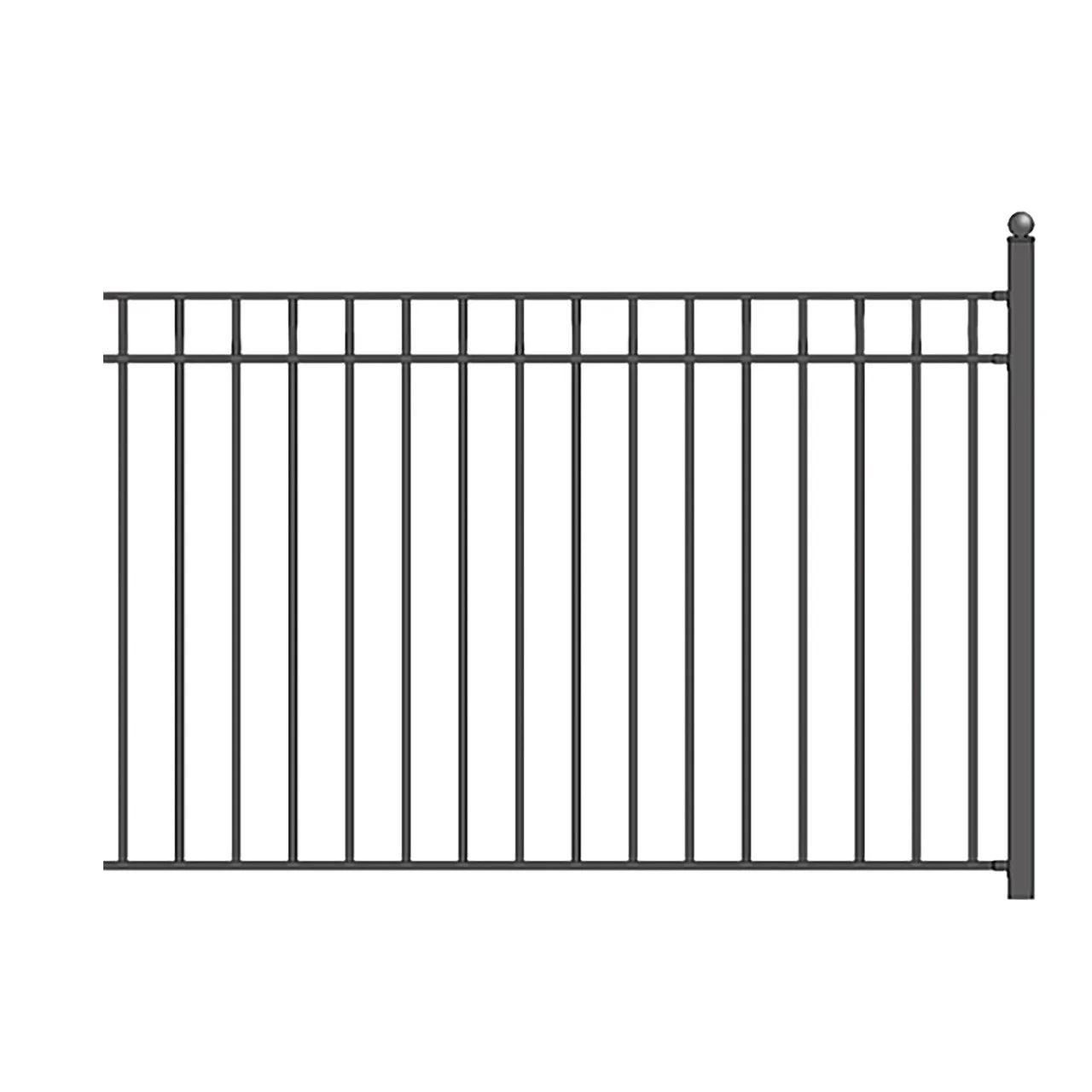 Aleko 8-Panel Steel Fence Kit – MADRID Style – 8x5 ft. Each - 8FENCEMAD-AP - Image 2