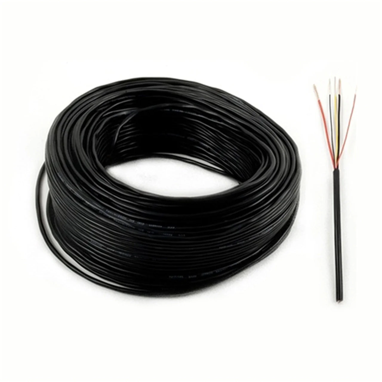 Aleko Black Stranded Wire - LM150 - 5-Core - 10 Feet