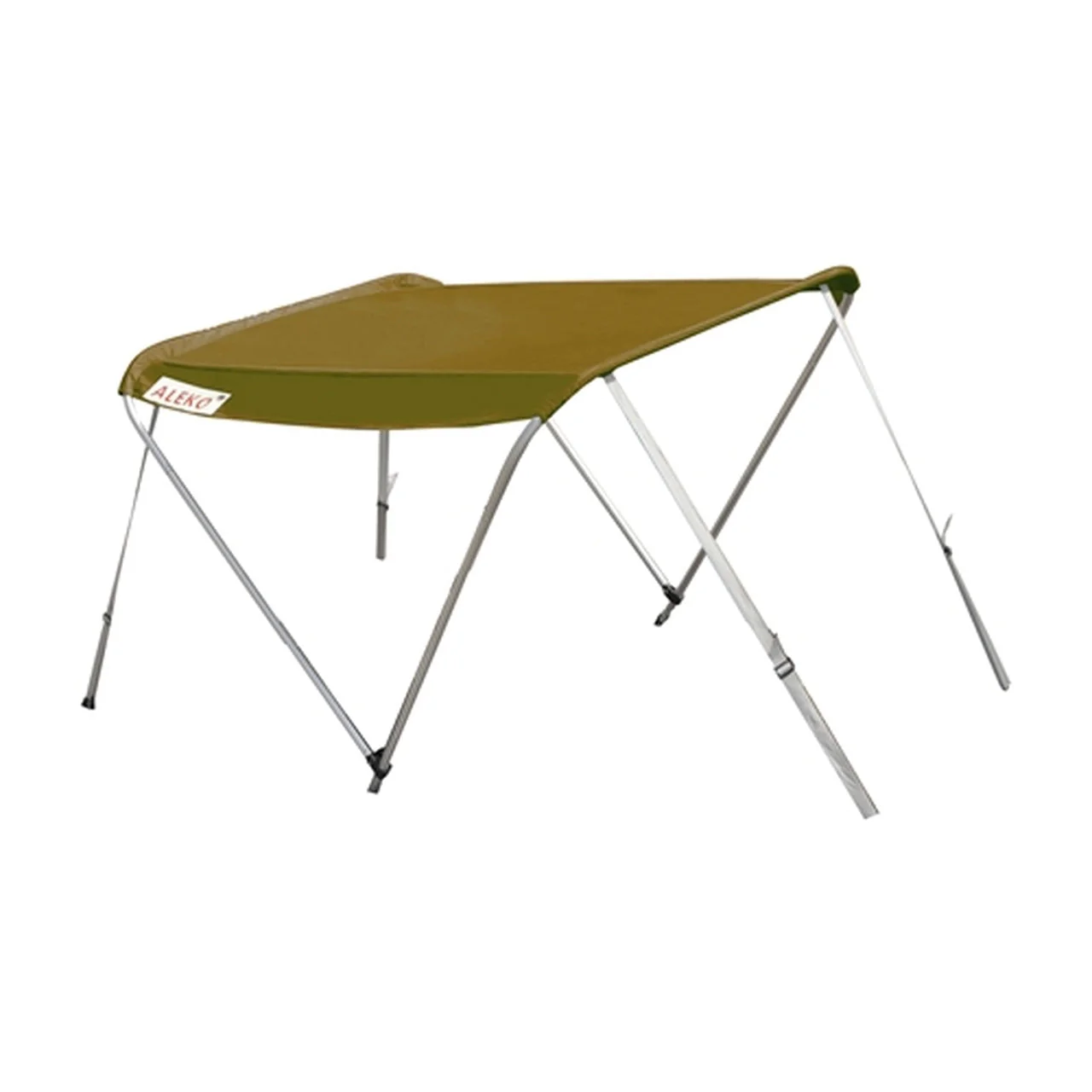 Aleko Boats Summer Canopy Tent for Inflatable Boats 8.5 ft long - Wheat