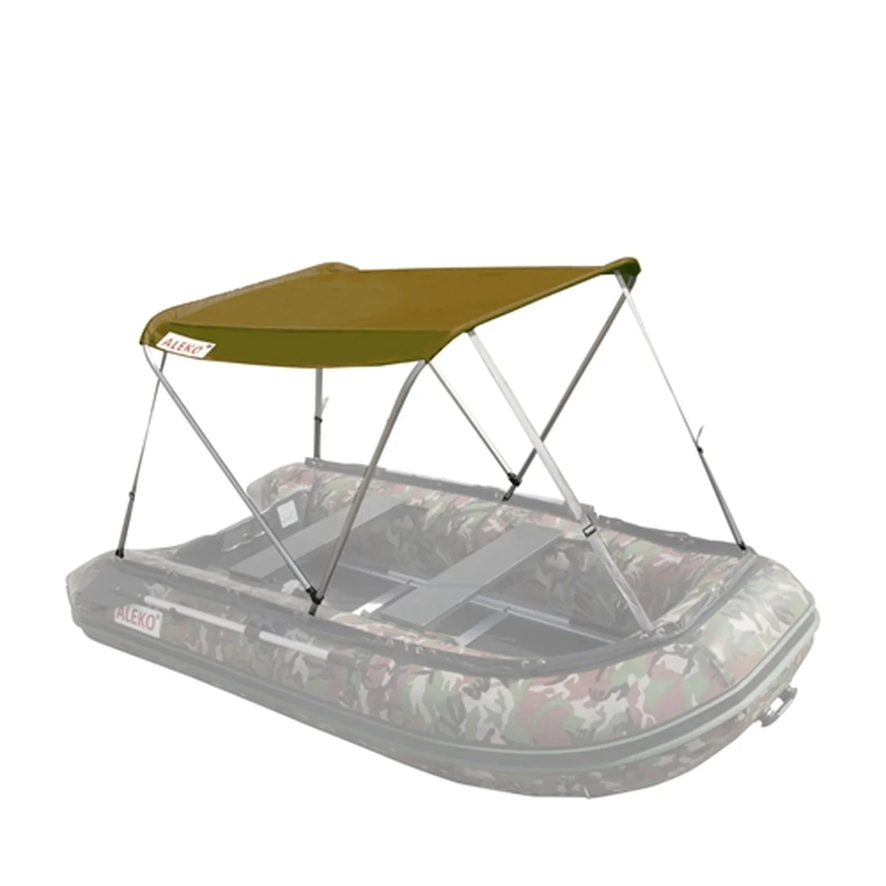 Aleko Boats Summer Canopy Tent for Inflatable Boats 8.5 ft long - Wheat - Image 3