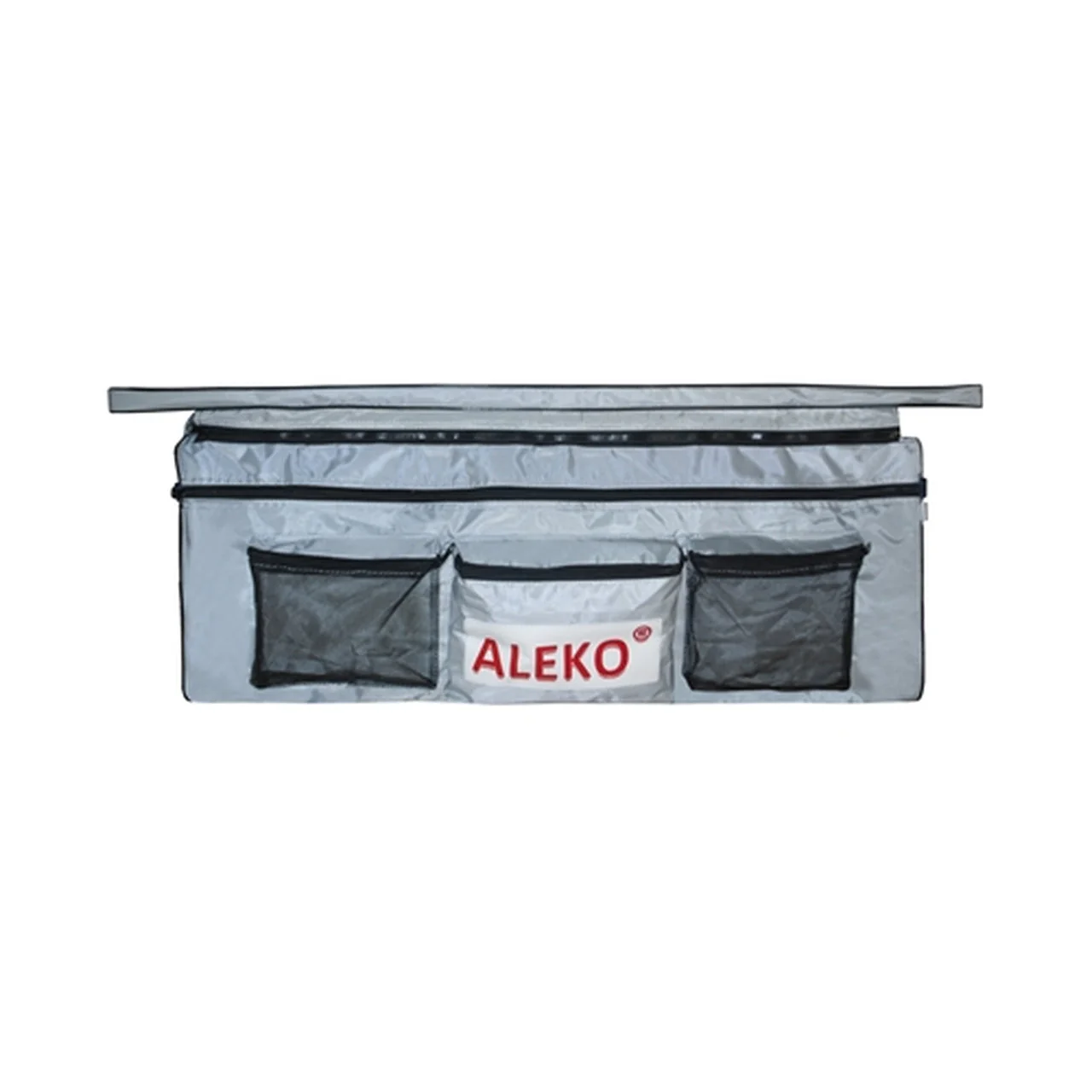 Aleko Boats Waterproof Inflatable Boat Seat Cushion with Under Seat Bag and Pockets - 38 x 9 inches - Gray - Image 2