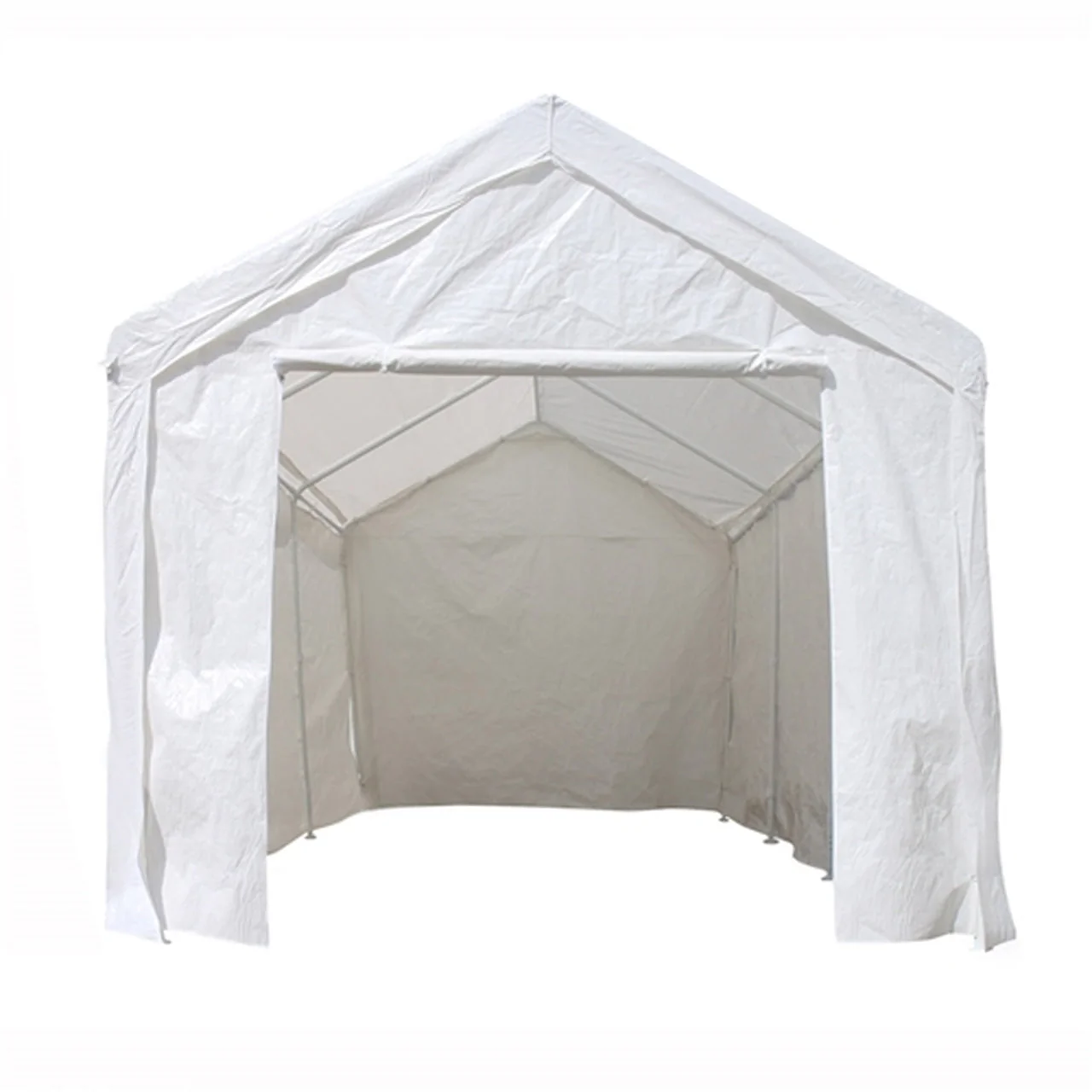 Aleko Carports Heavy Duty Outdoor Canopy Carport Tent - 10 X 20 FT - White - Image 2