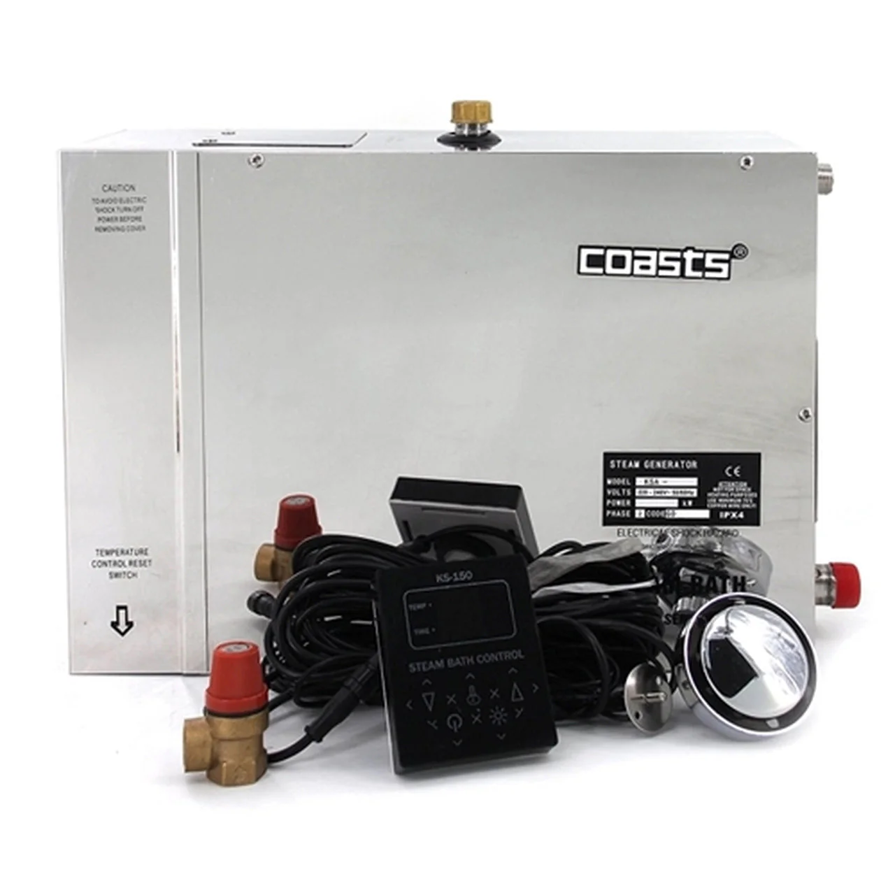 Aleko COASTS Steam Generator for Steam Saunas - KS150 Controller - KSA60M - 6KW - 240V