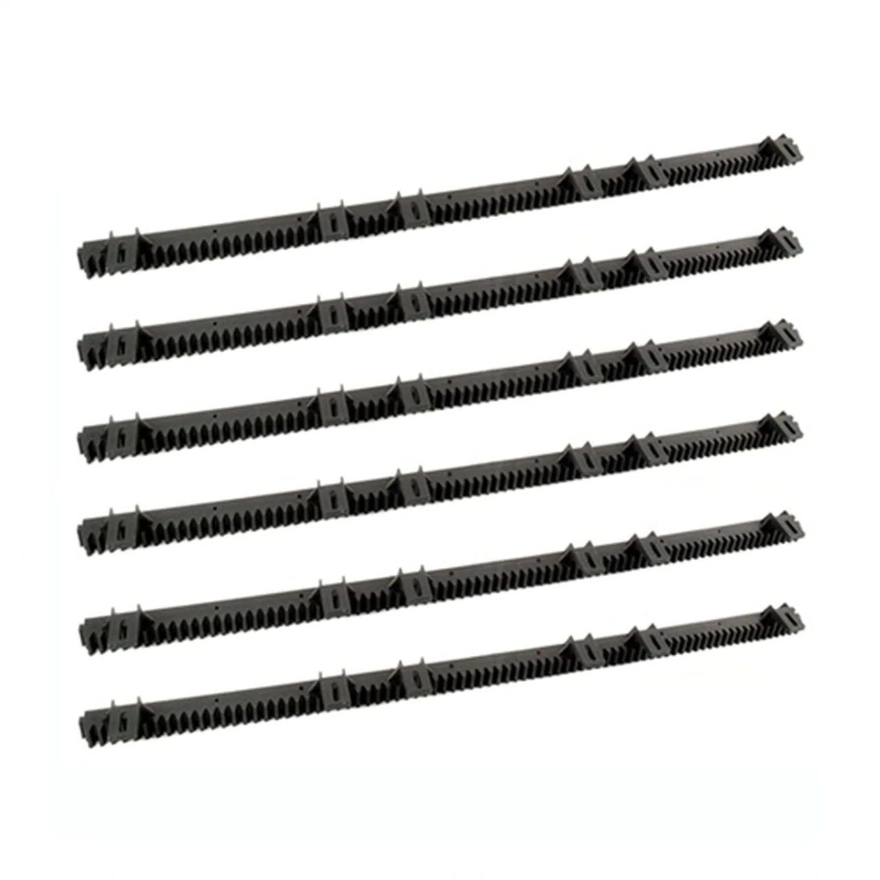 Aleko Fiberglass Reinforced Nylon Gear Rack with Metal Insert - 3.3 Feet - Set of 6