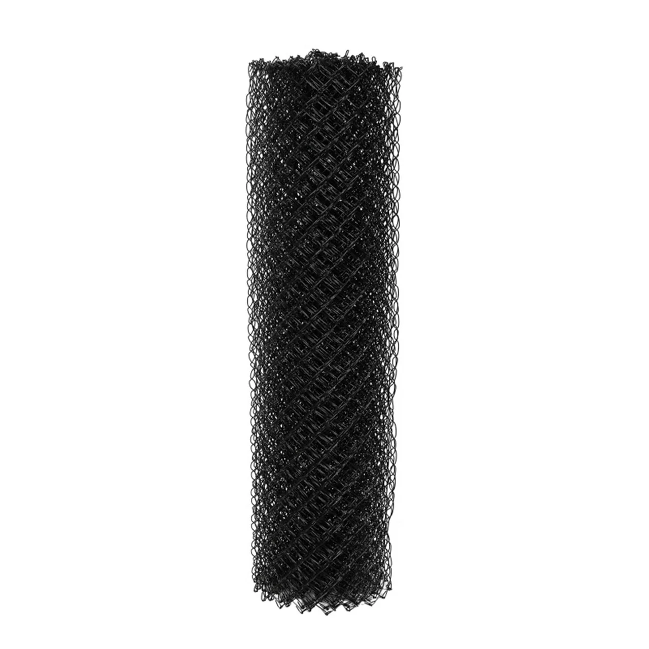 Aleko Galvanized Steel Chain Link Fence Fabric - 6 x 50 Feet - 9.5 AW Gauge - Black - Image 3