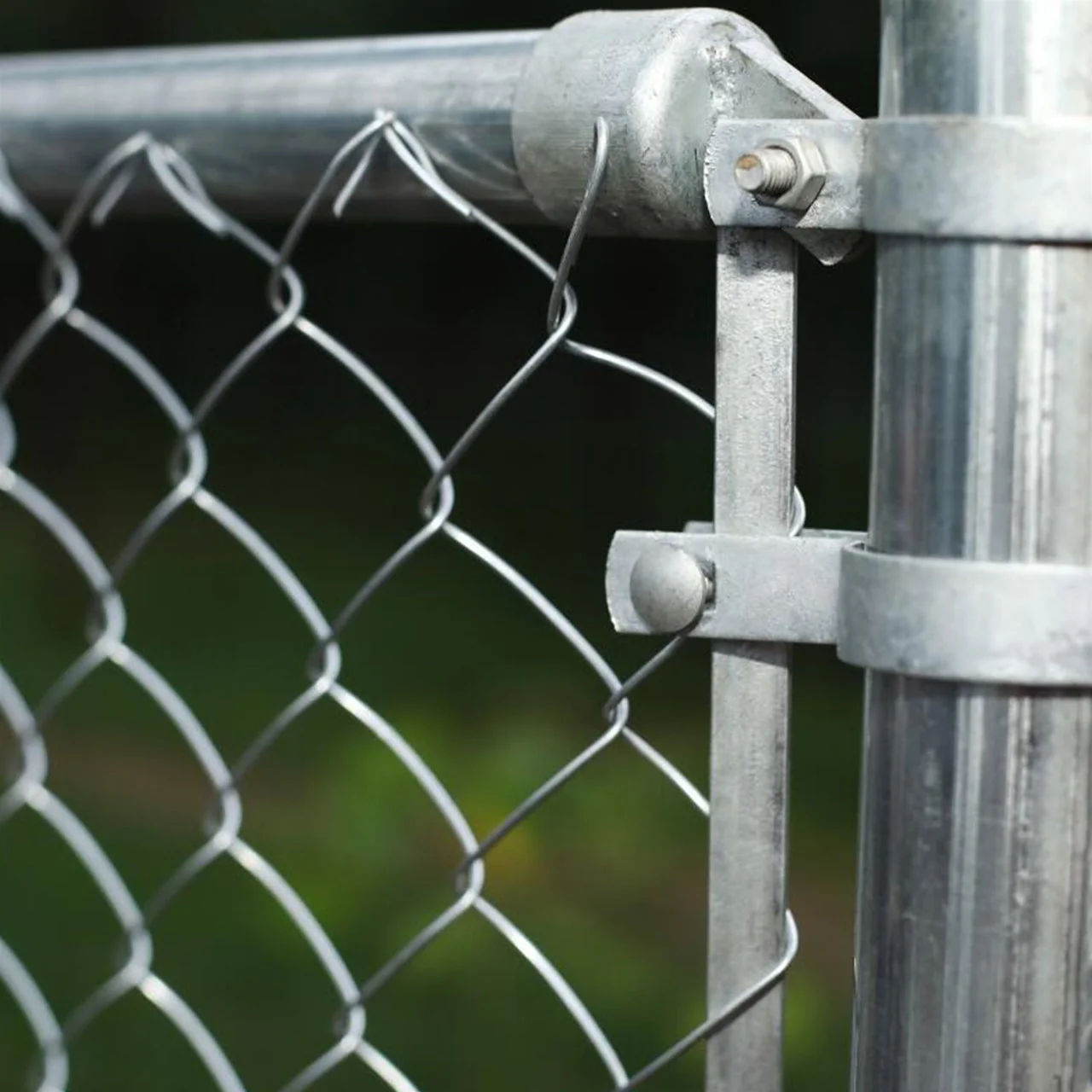 Aleko KITCLF6X50 Galvanized Steel Chain Link Fence 6X50 Feet Complete Kit-1618922225 - Image 8