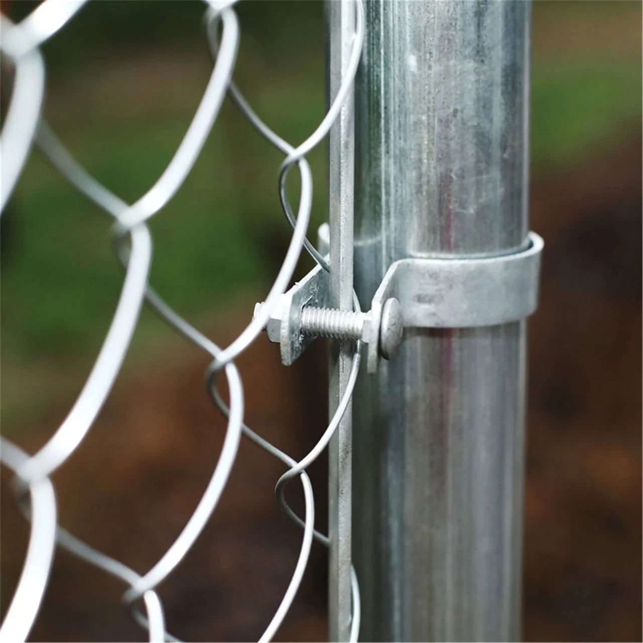 Aleko KITCLF6X50 Galvanized Steel Chain Link Fence 6X50 Feet Complete Kit-1618922225 - Image 9