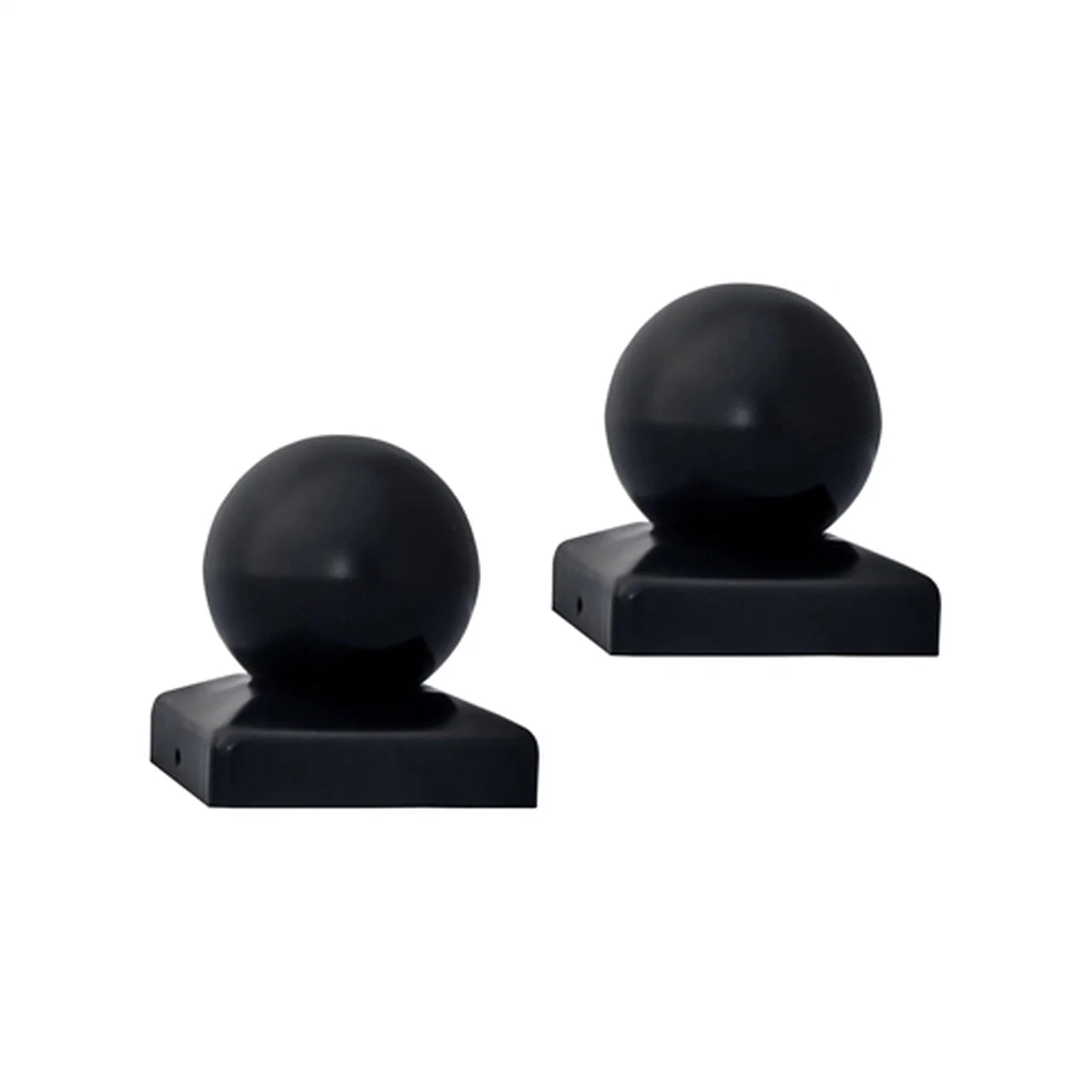 Aleko Medium Cap for Driveway Gate Post - 2.5 x 2.5 Inches - Black - Lot of 2 - Image 2