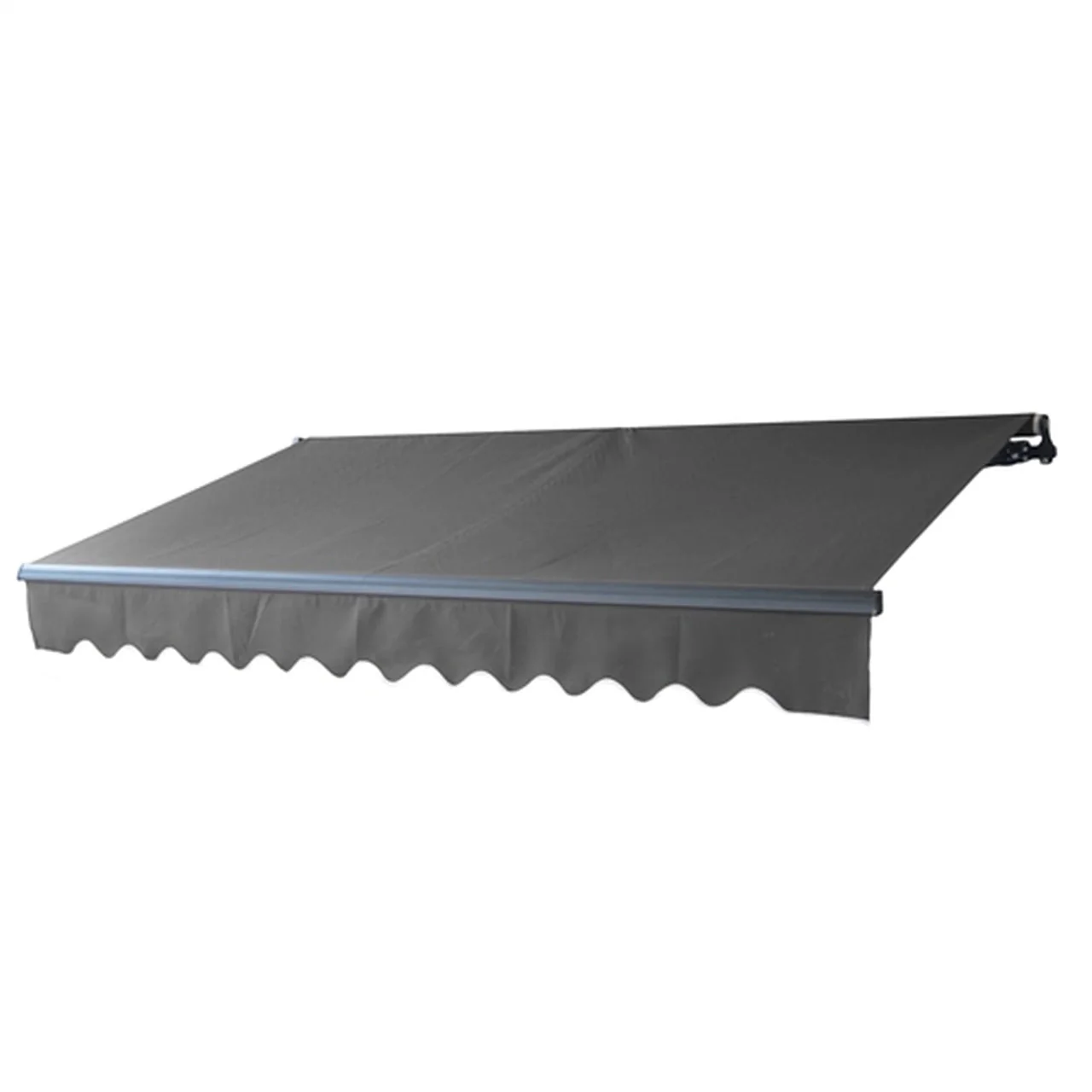 Aleko Motorized Retractable Black Frame Patio Awning 10 x 8 Feet - Black - Image 2
