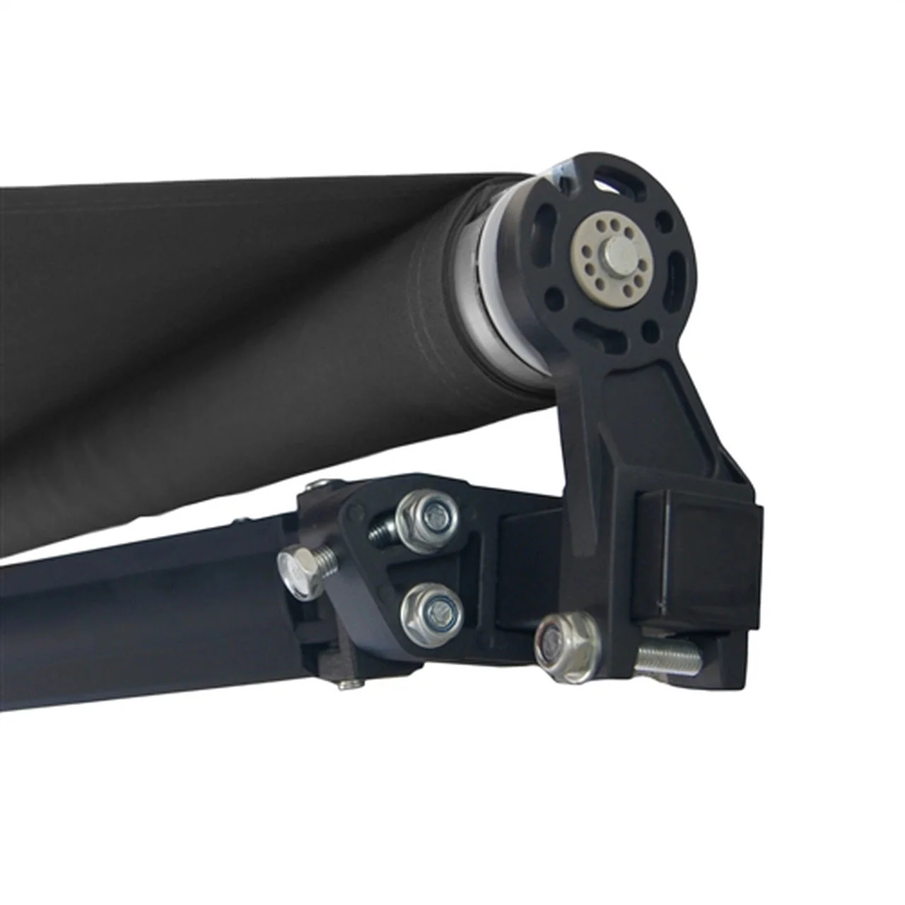 Aleko Motorized Retractable Black Frame Patio Awning 12 x 10 Feet - Black - Image 5