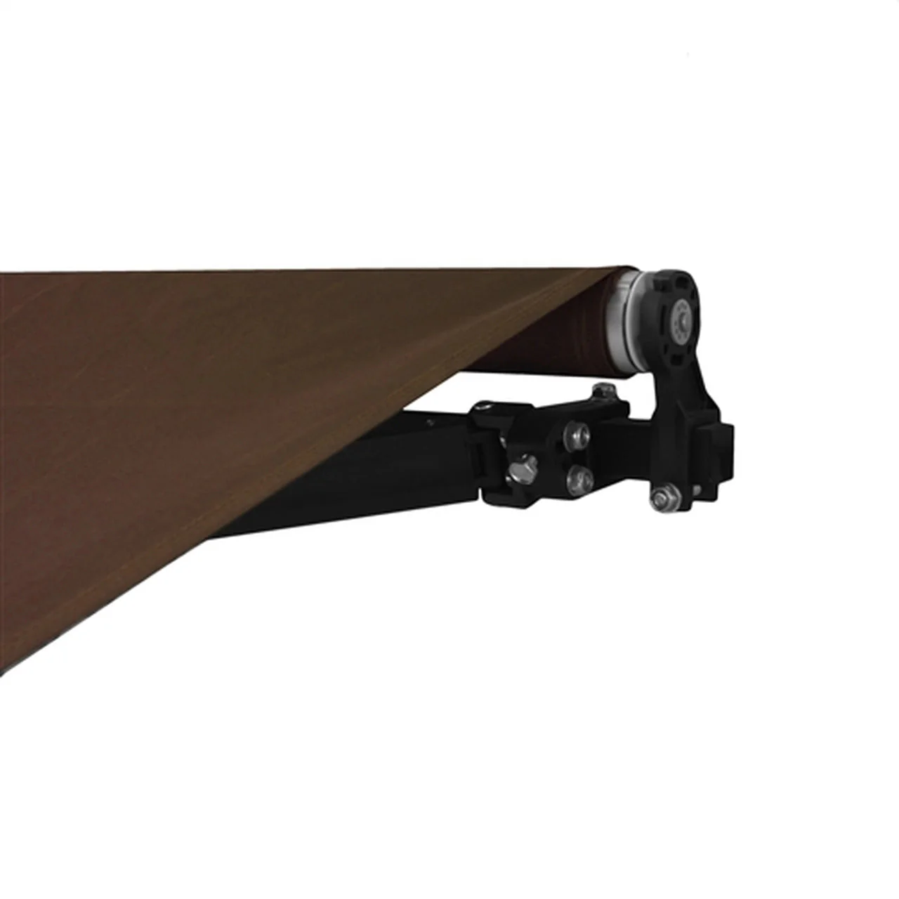 Aleko Motorized Retractable Black Frame Patio Awning 12 x 10 Feet - Brown - Image 4