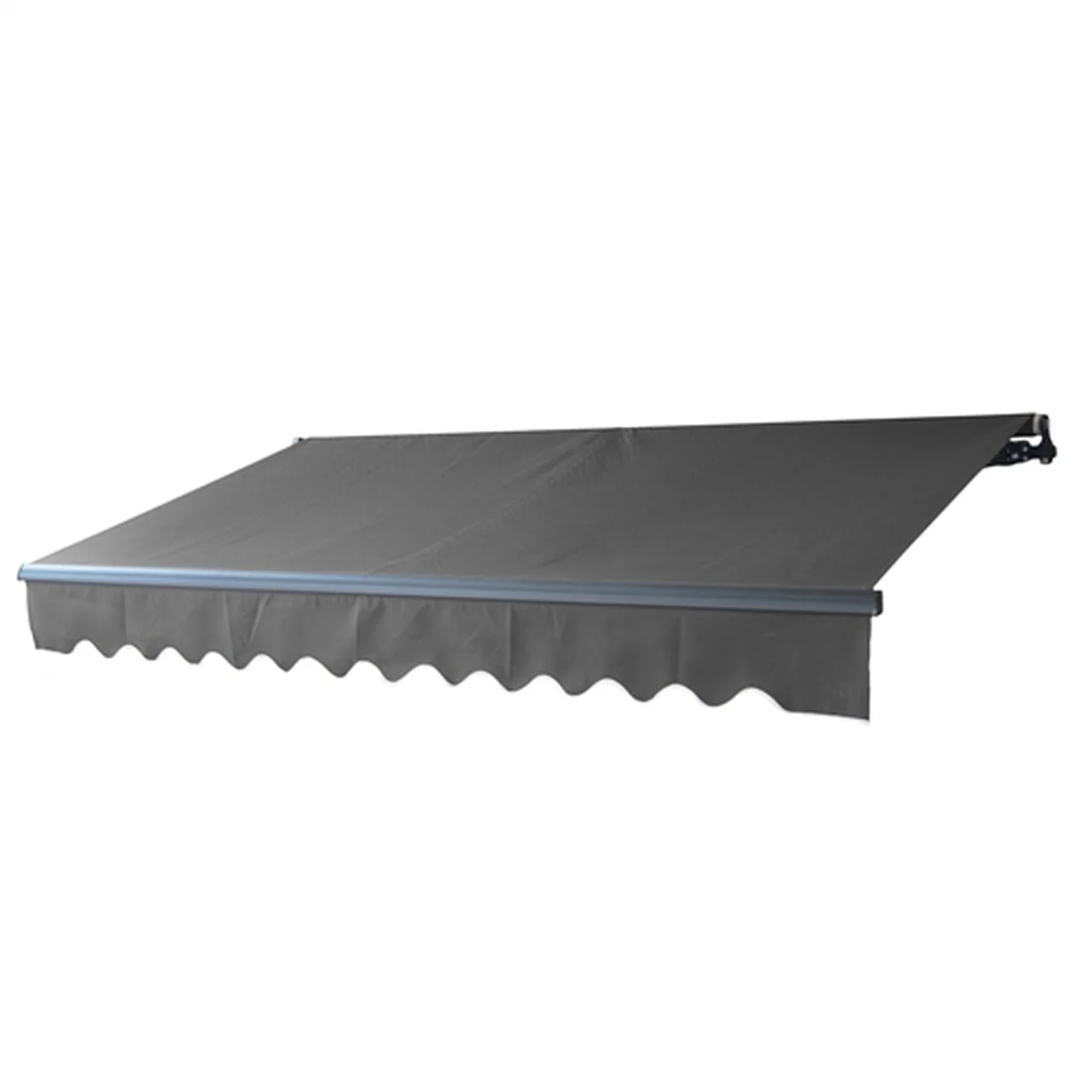 Aleko Motorized Retractable Black Frame Patio Awning 13 x 10 Feet - Black - Image 2