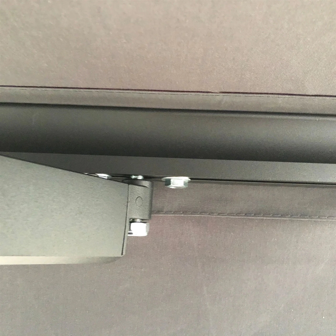 Aleko Motorized Retractable Black Frame Patio Awning 13 x 10 Feet - Gray - Image 5