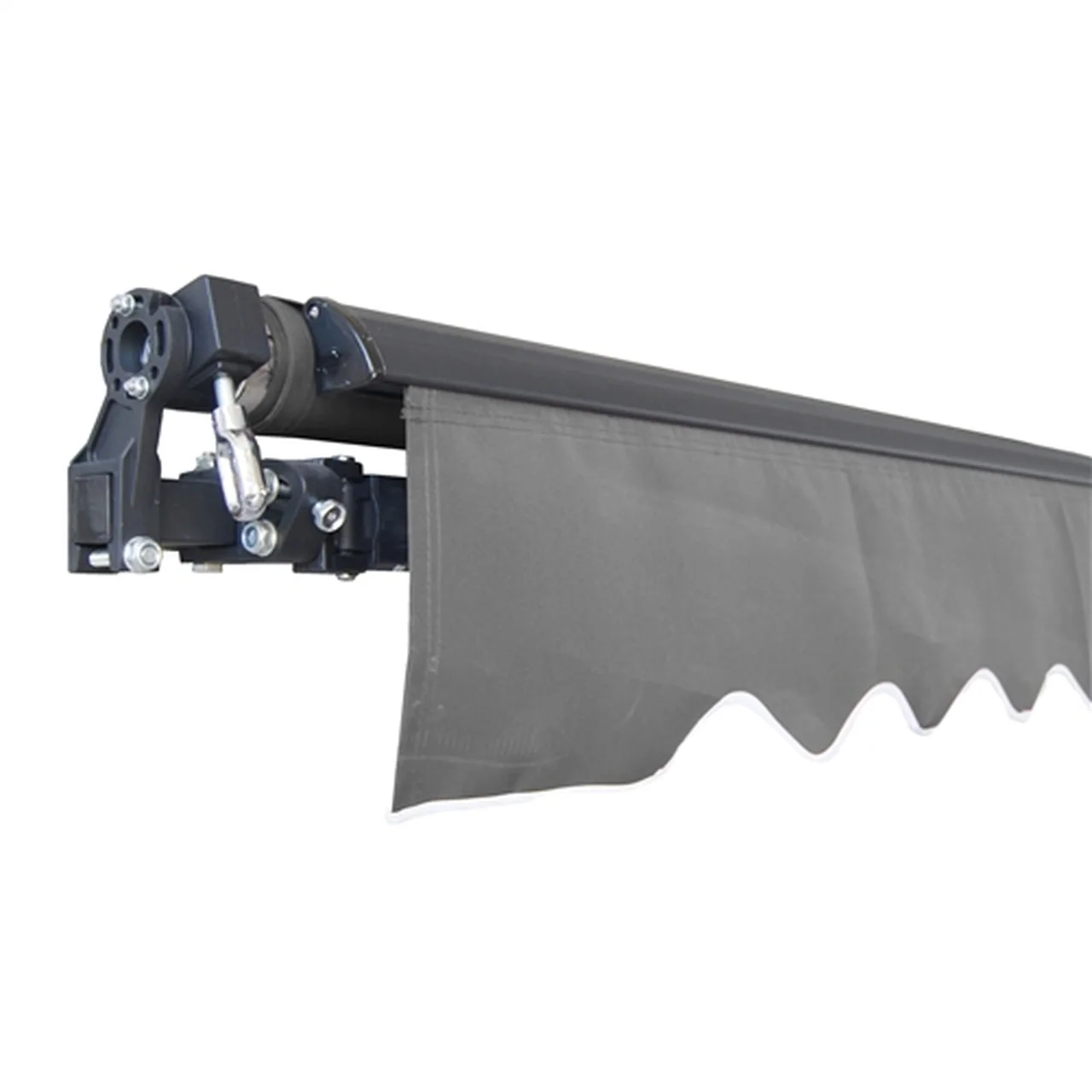 Aleko Motorized Retractable Black Frame Patio Awning 16 x 10 Feet - Black - Image 3