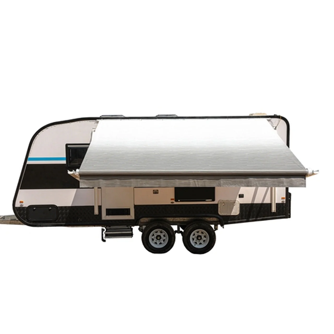 Aleko Motorized Retractable RV Awning - 10 x 8 Feet - Grey