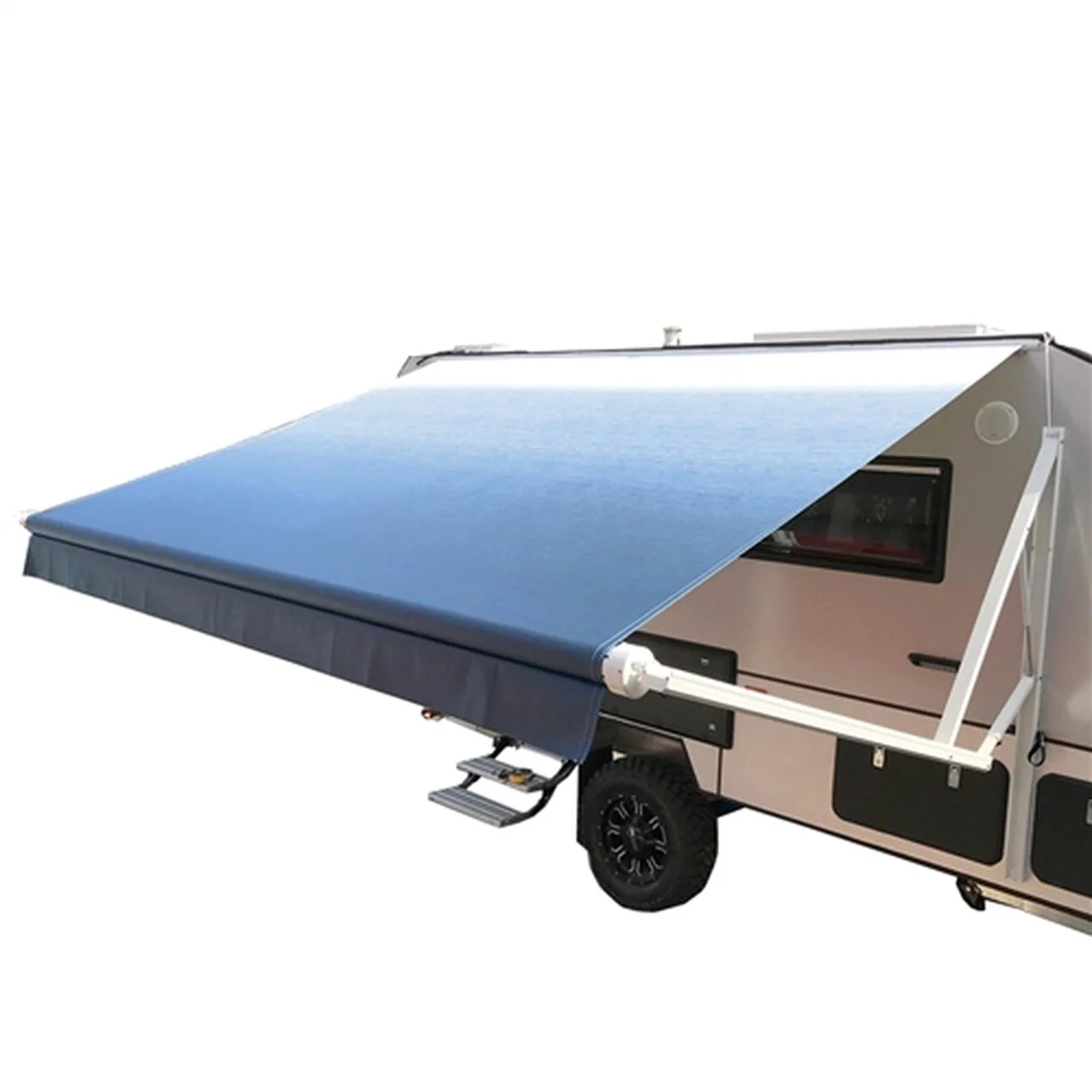 Aleko Motorized Retractable RV Awning - 8 x 8 Feet - Blue Fade - Image 8