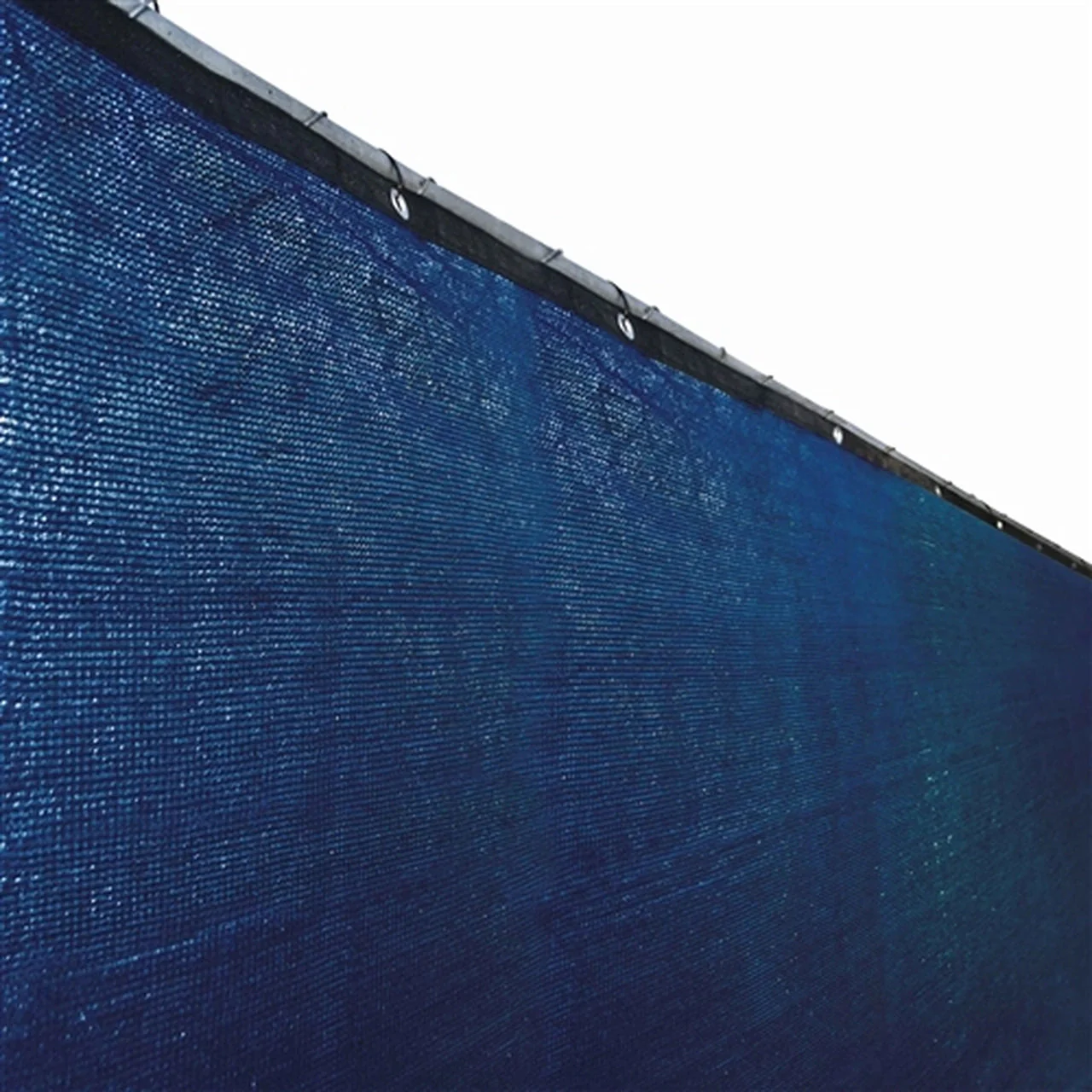 Aleko Privacy Fence Screens Privacy Mesh Fabric Screen Fence with Grommets - 5 x 50 Feet - Blue - Image 2