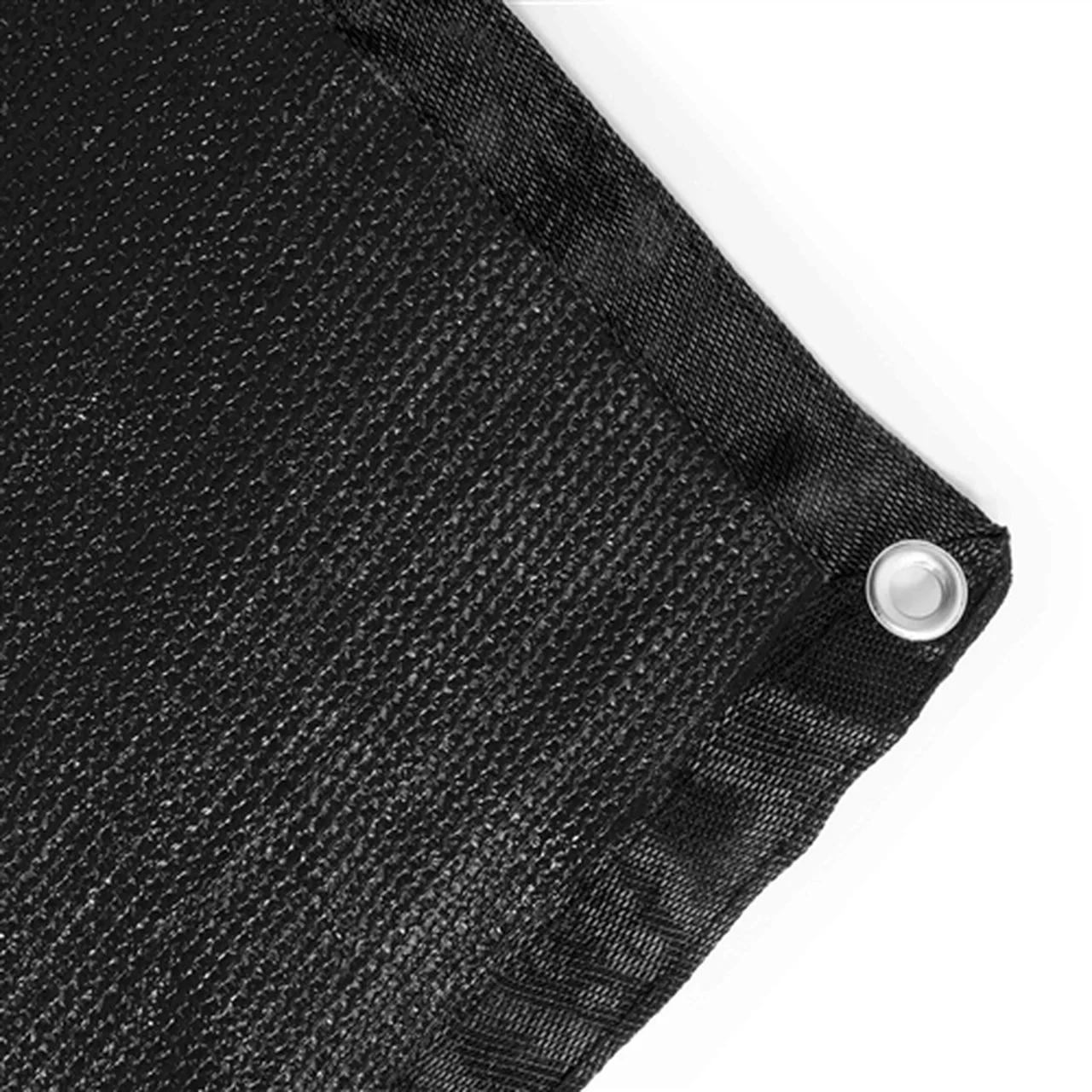 Aleko Privacy Fence Screens Privacy Mesh Fabric Screen Fence with Grommets - 6 x 150 Feet - Black - Image 10