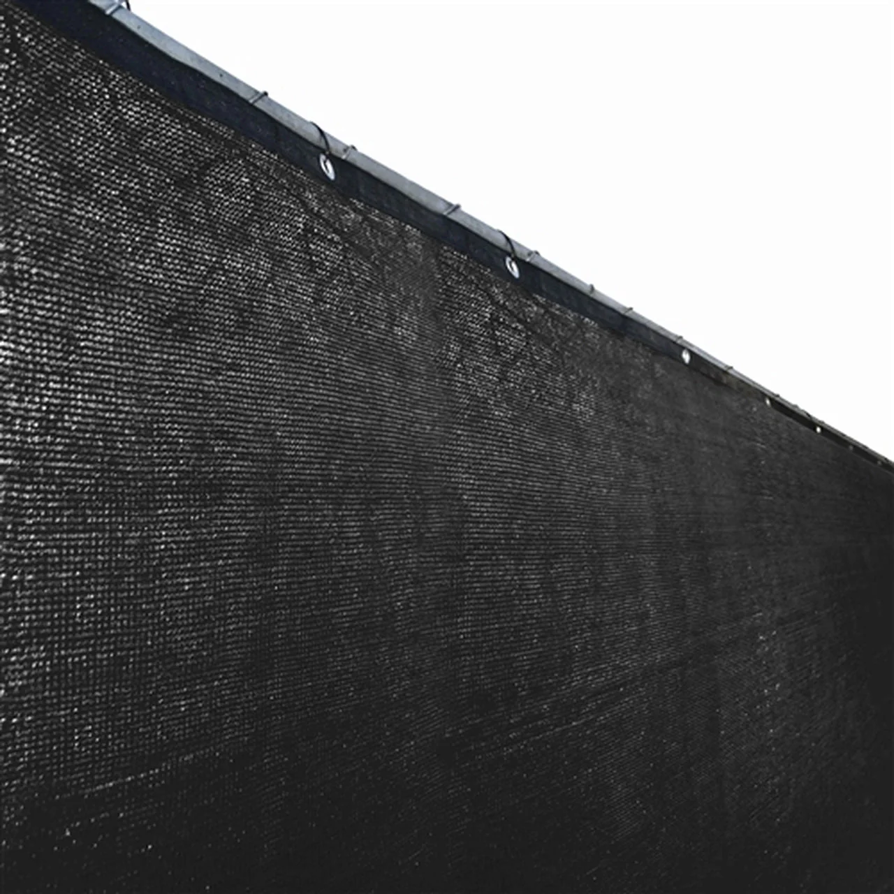 Aleko Privacy Fence Screens Privacy Mesh Fabric Screen Fence with Grommets - 6 x 150 Feet - Black - Image 12